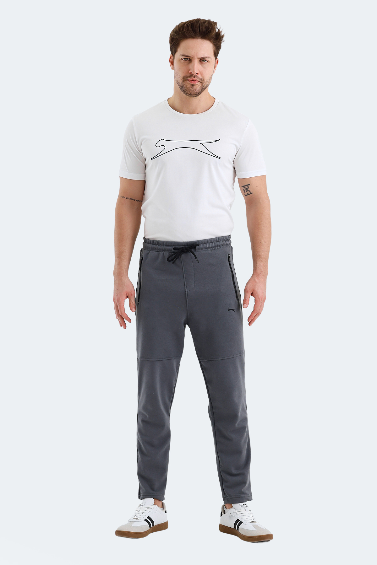 SLAZENGER KENNARD Erkek Eşofman Altı Koyu Gri görsel 4