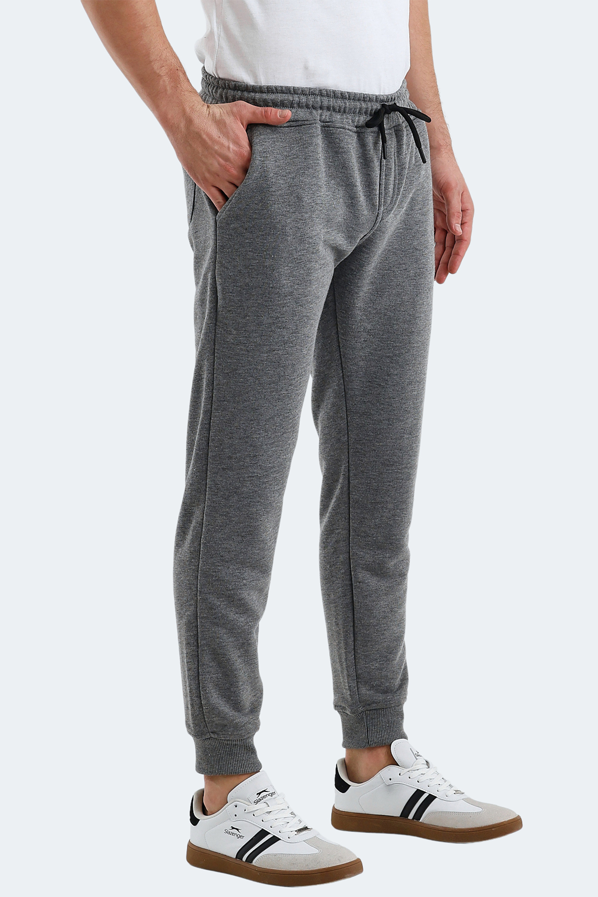 SLAZENGER CUPA I Erkek Jogger Eşofman Altı Koyu Gri görsel 3