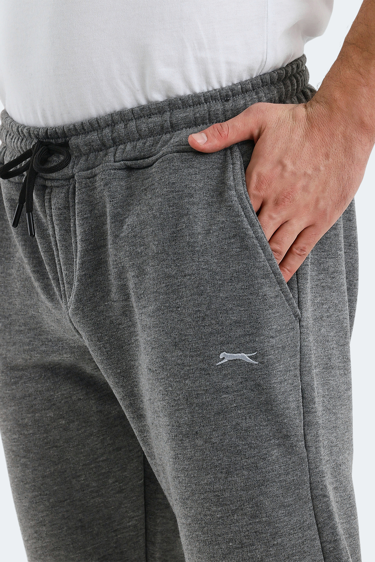 SLAZENGER CUPA I Erkek Jogger Eşofman Altı Koyu Gri görsel 4