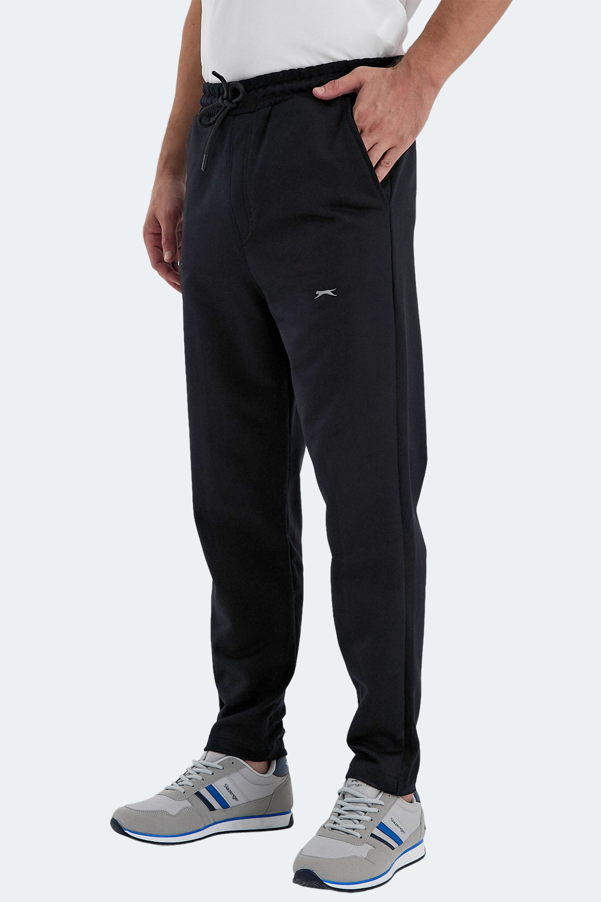 SLAZENGER Erkek %100 Pamuk Eşofman Altı Siyah