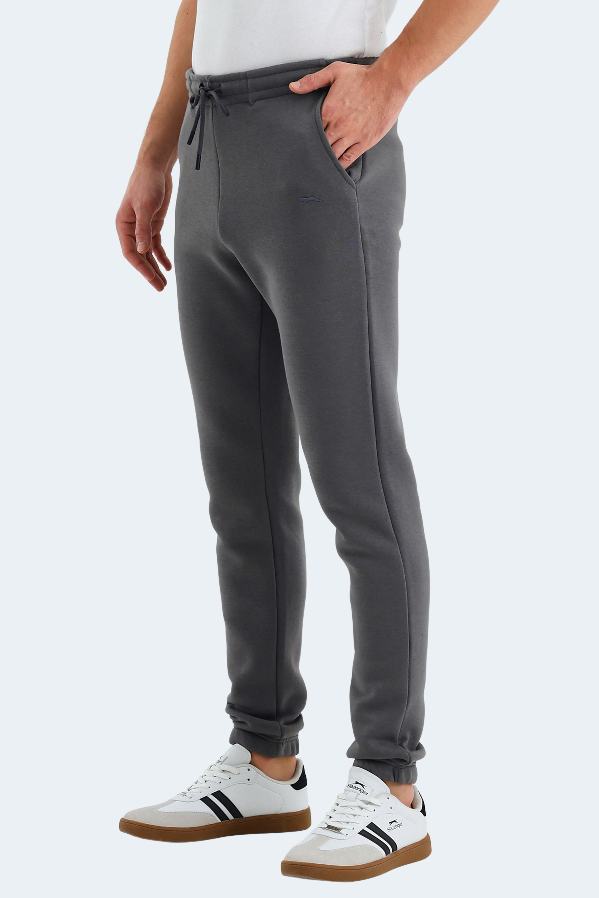 SLAZENGER VARIOUS Erkek Jogger Eşofman Altı Koyu Gri