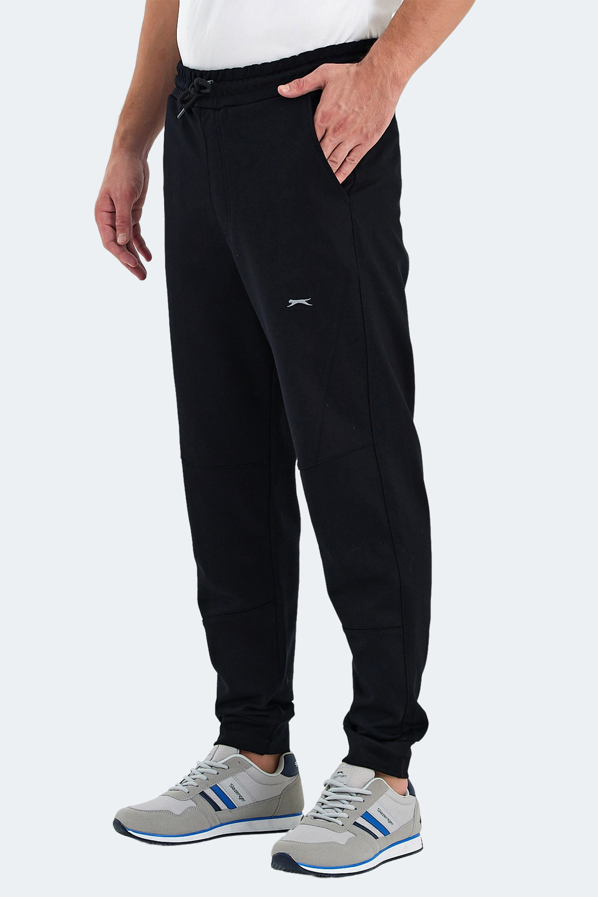 SLAZENGER NADAB Erkek %100 Pamuk Jogger Eşofman Altı Siyah