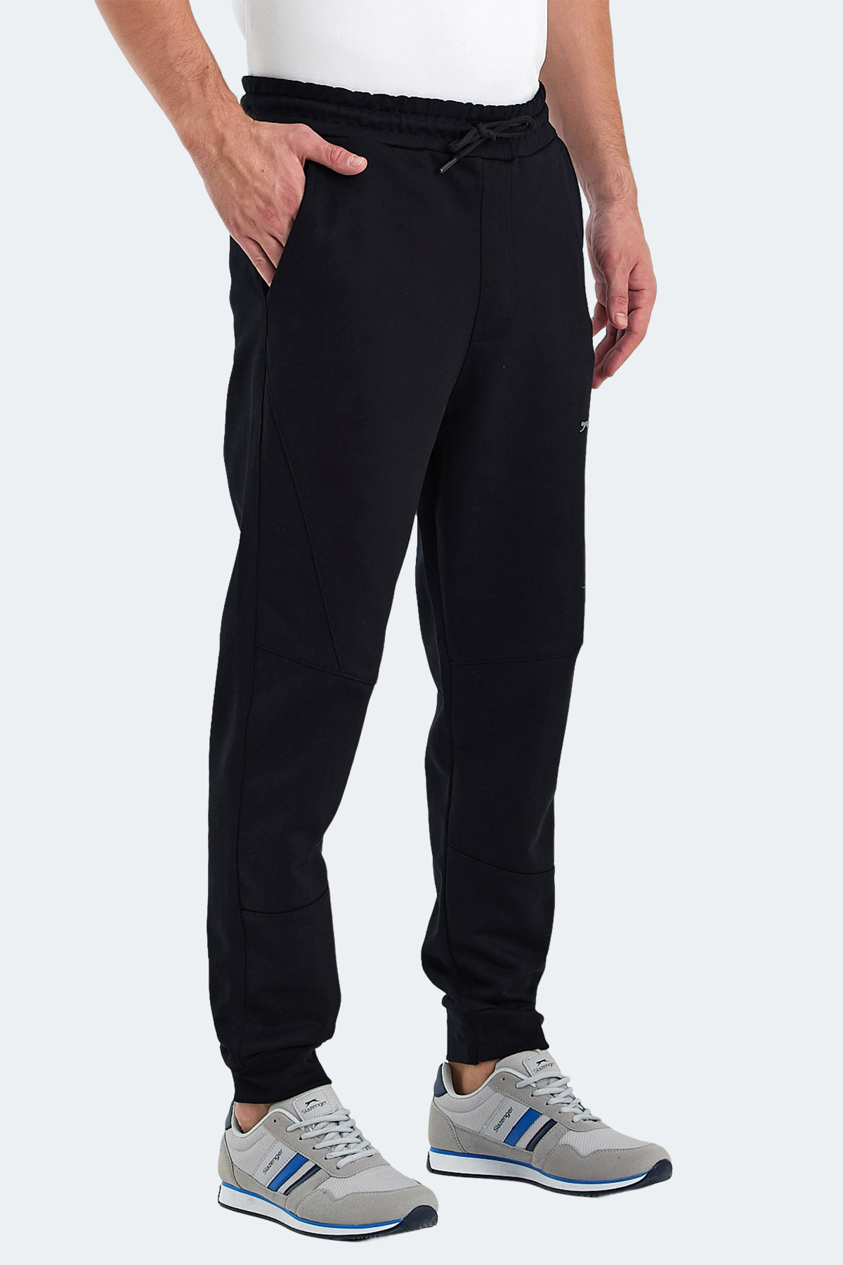 SLAZENGER NADAB Erkek %100 Pamuk Jogger Eşofman Altı Siyah görsel 3