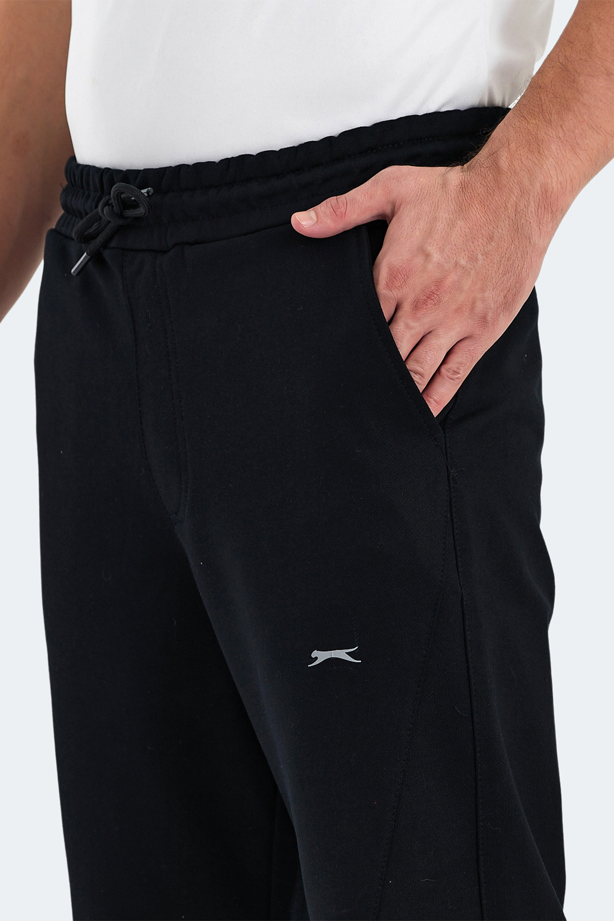 SLAZENGER NADAB Erkek %100 Pamuk Jogger Eşofman Altı Siyah görsel 4