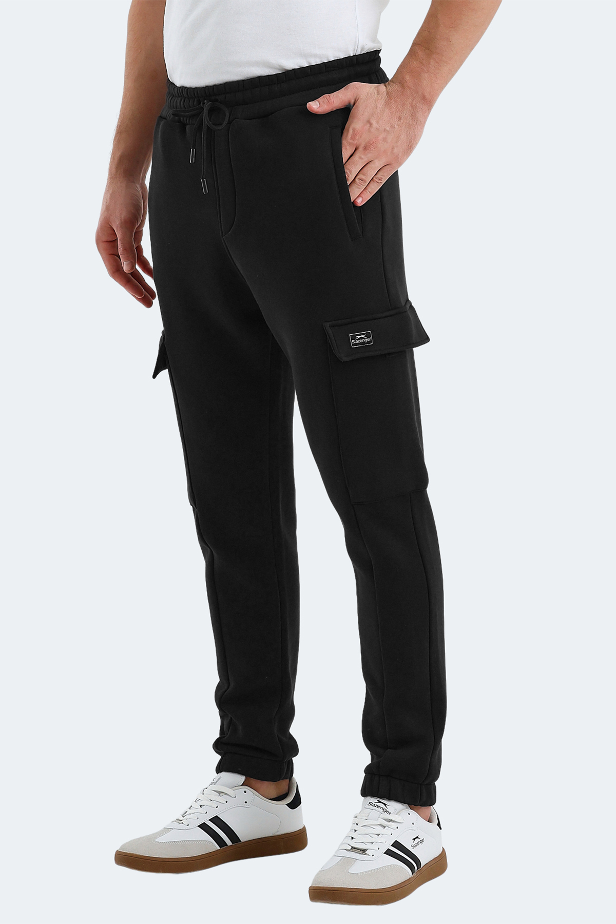 SLAZENGER VALORA Erkek Jogger Eşofman Altı Siyah