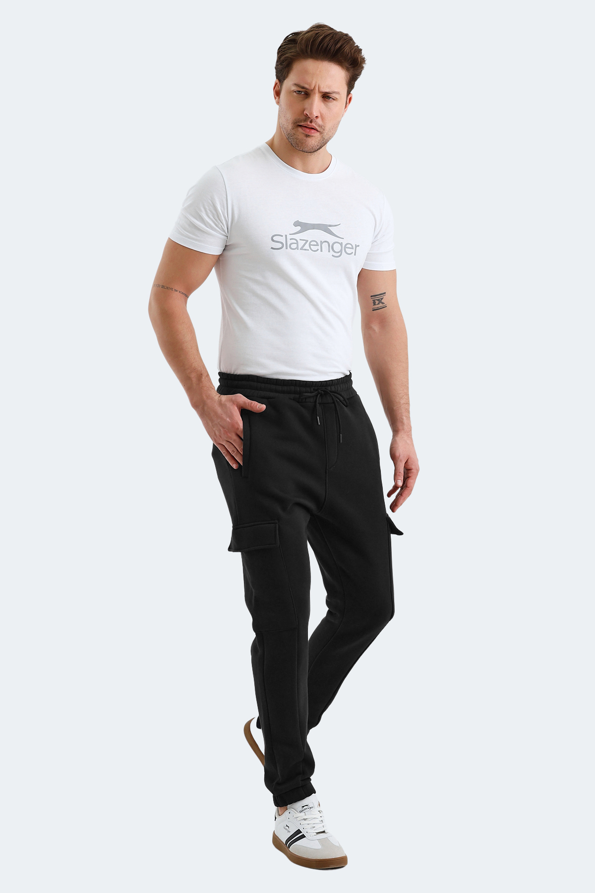 SLAZENGER VALORA Erkek Jogger Eşofman Altı Siyah görsel 5