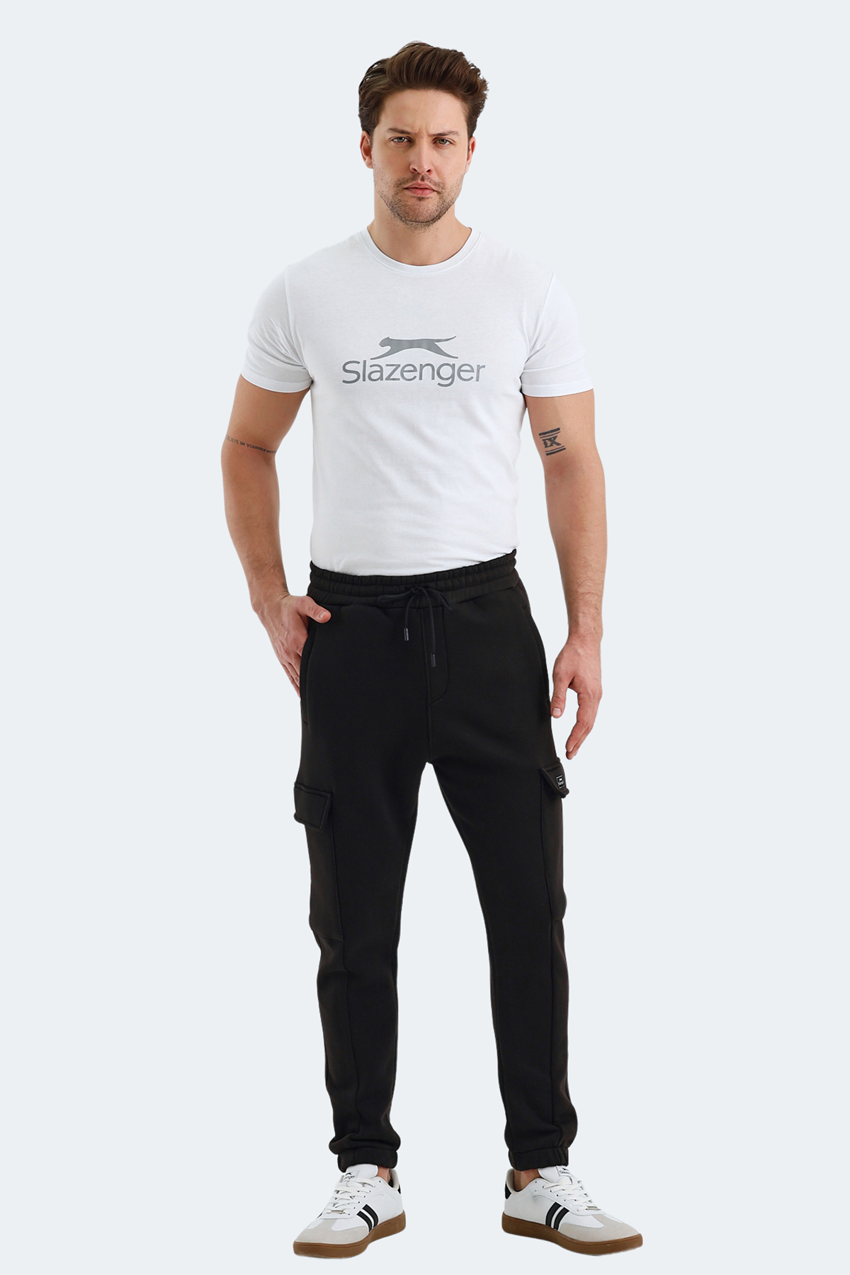 SLAZENGER VALORA Erkek Jogger Eşofman Altı Siyah görsel 7
