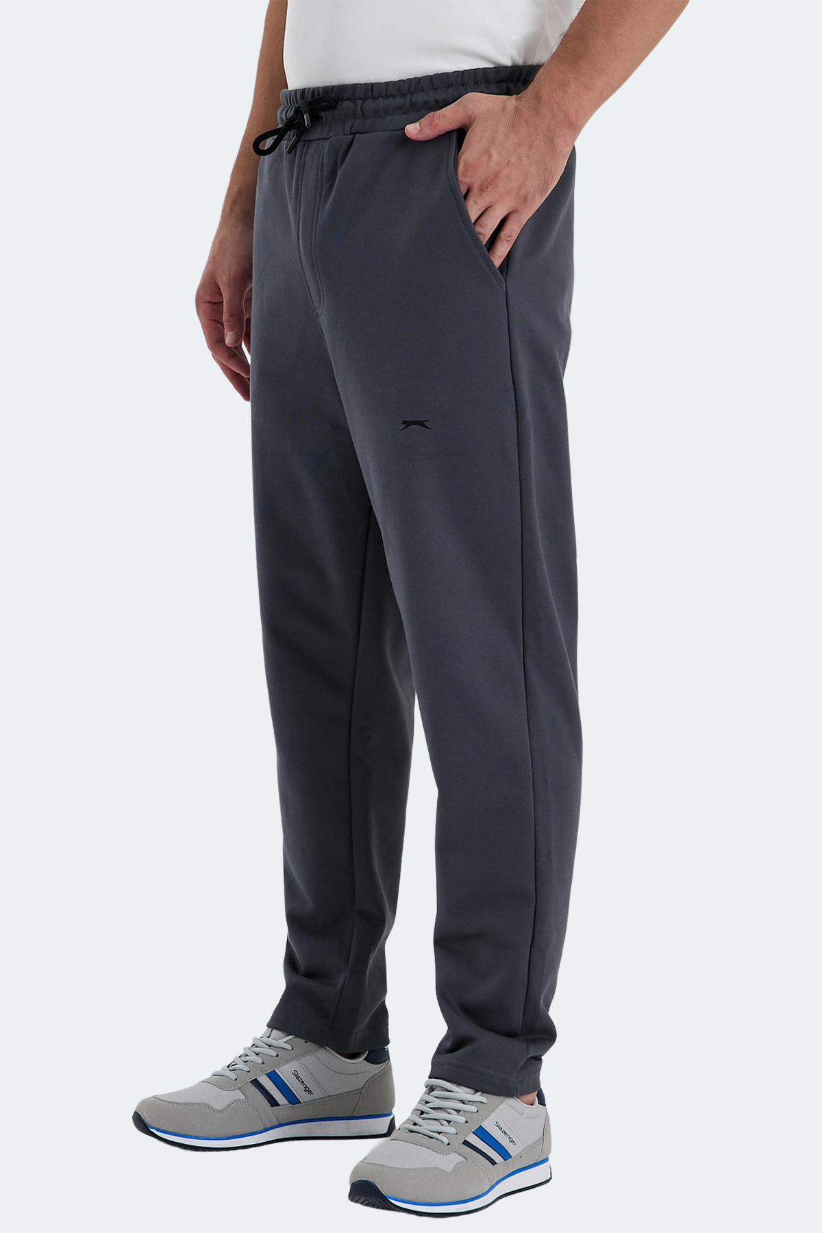 SLAZENGER Erkek %100 Pamuk Eşofman Altı Koyu Gri