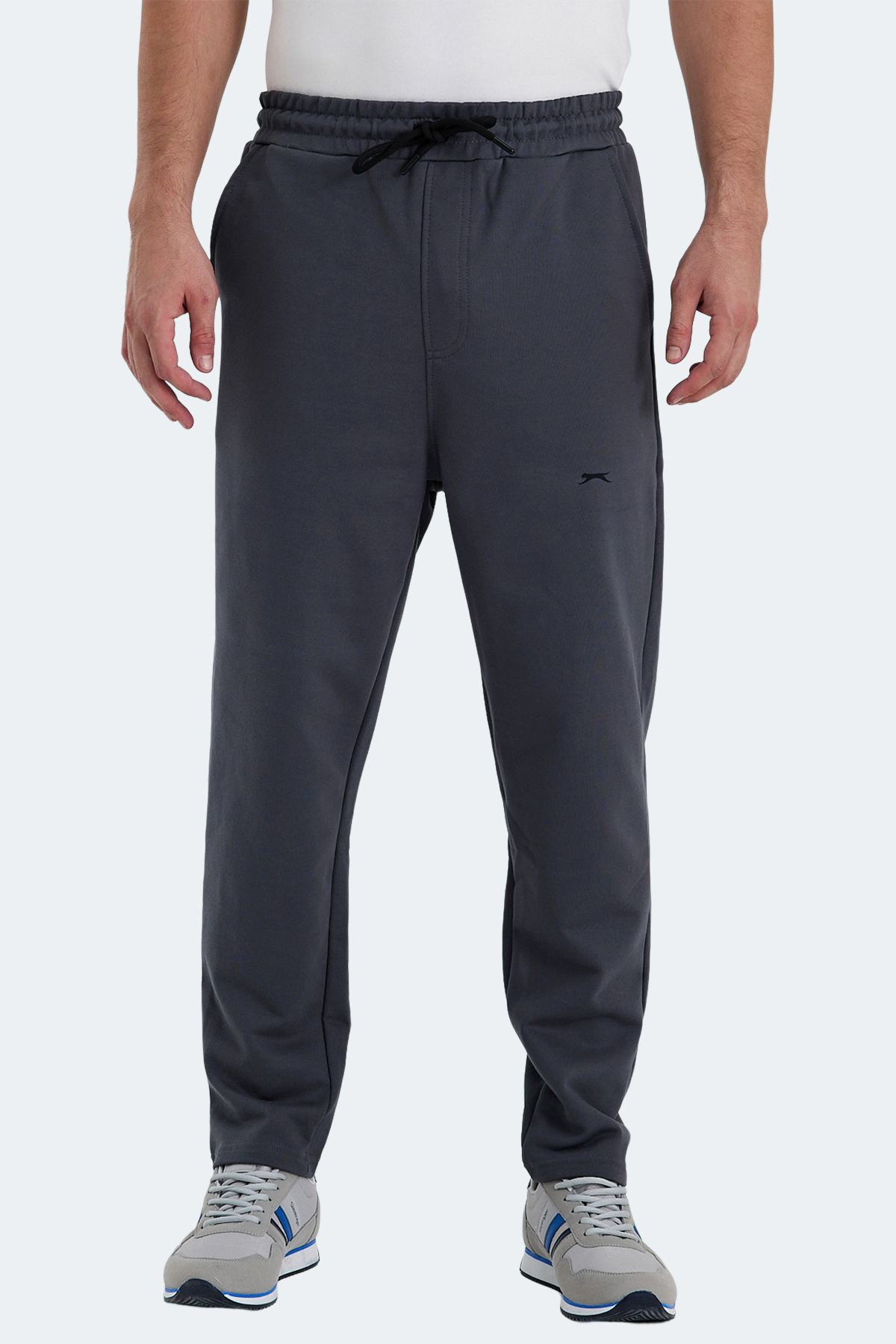 SLAZENGER Erkek %100 Pamuk Eşofman Altı Koyu Gri görsel 2