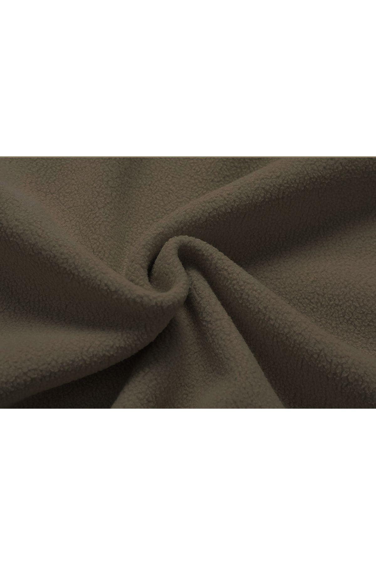 Genius Store Polar Tam 3 Cepli Outdoor Polar Erkek Fermuarlı Sweatshirt Hırka görsel 5