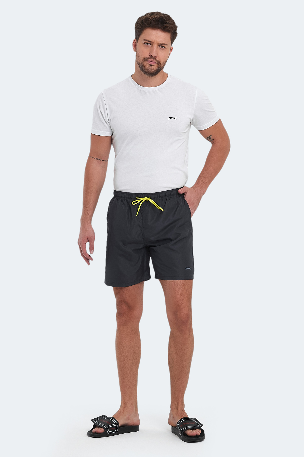 SLAZENGER RENO Erkek Mayo Koyu Gri görsel 6