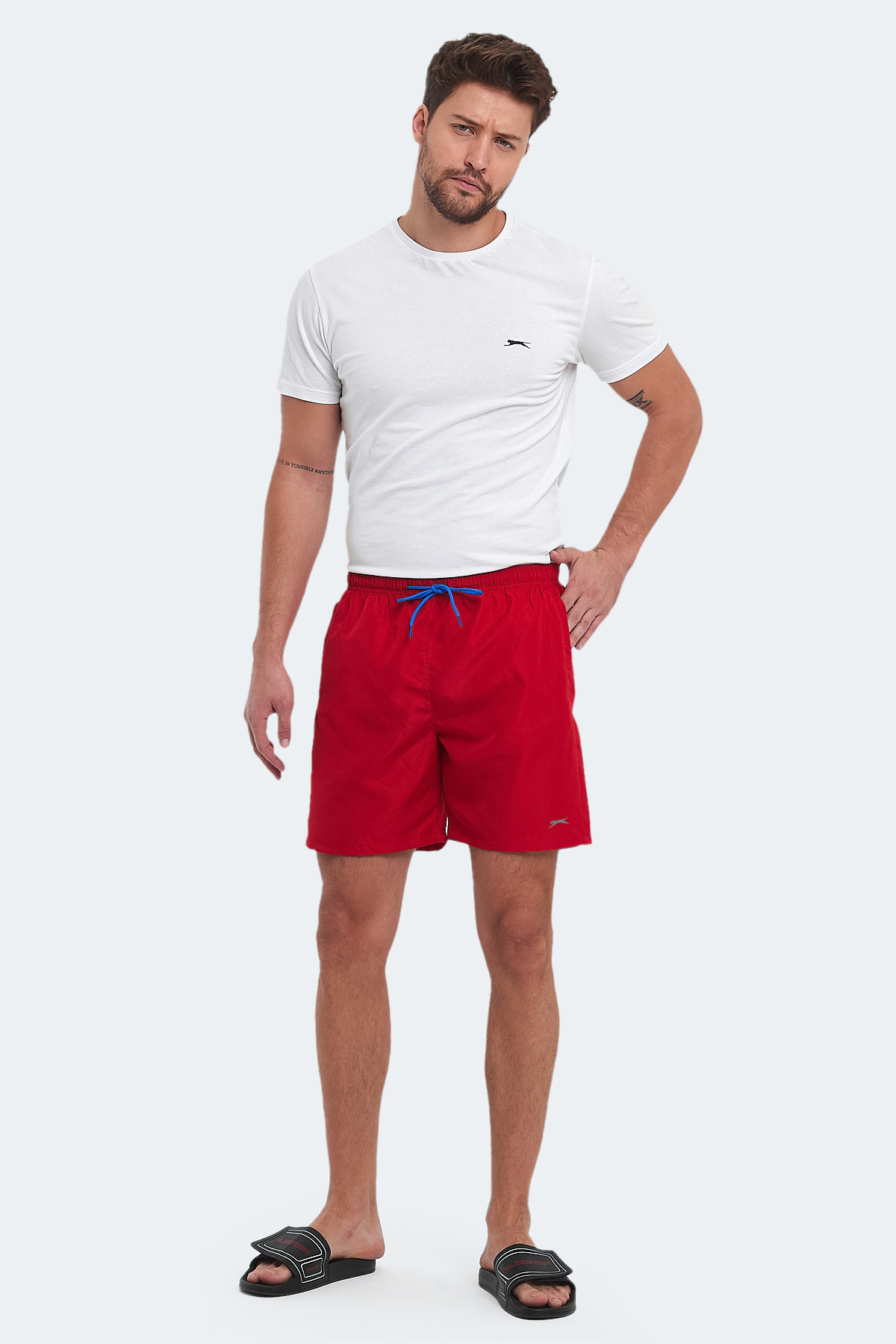 SLAZENGER RENO Erkek Mayo Kırmızı görsel 7