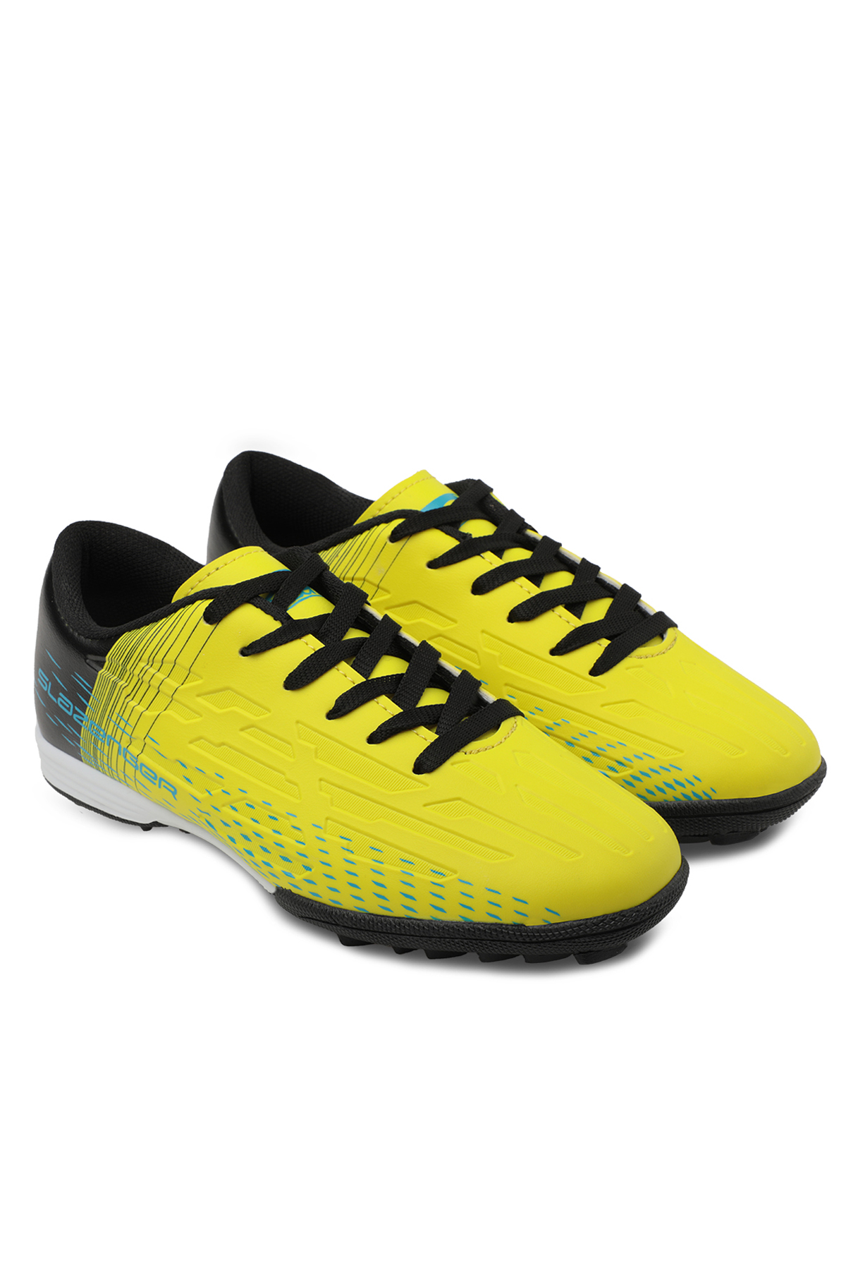 SLAZENGER SCORE I HS Erkek Halı Saha Neon Sarı / Siyah Futbol Ayakkabısı görsel 2