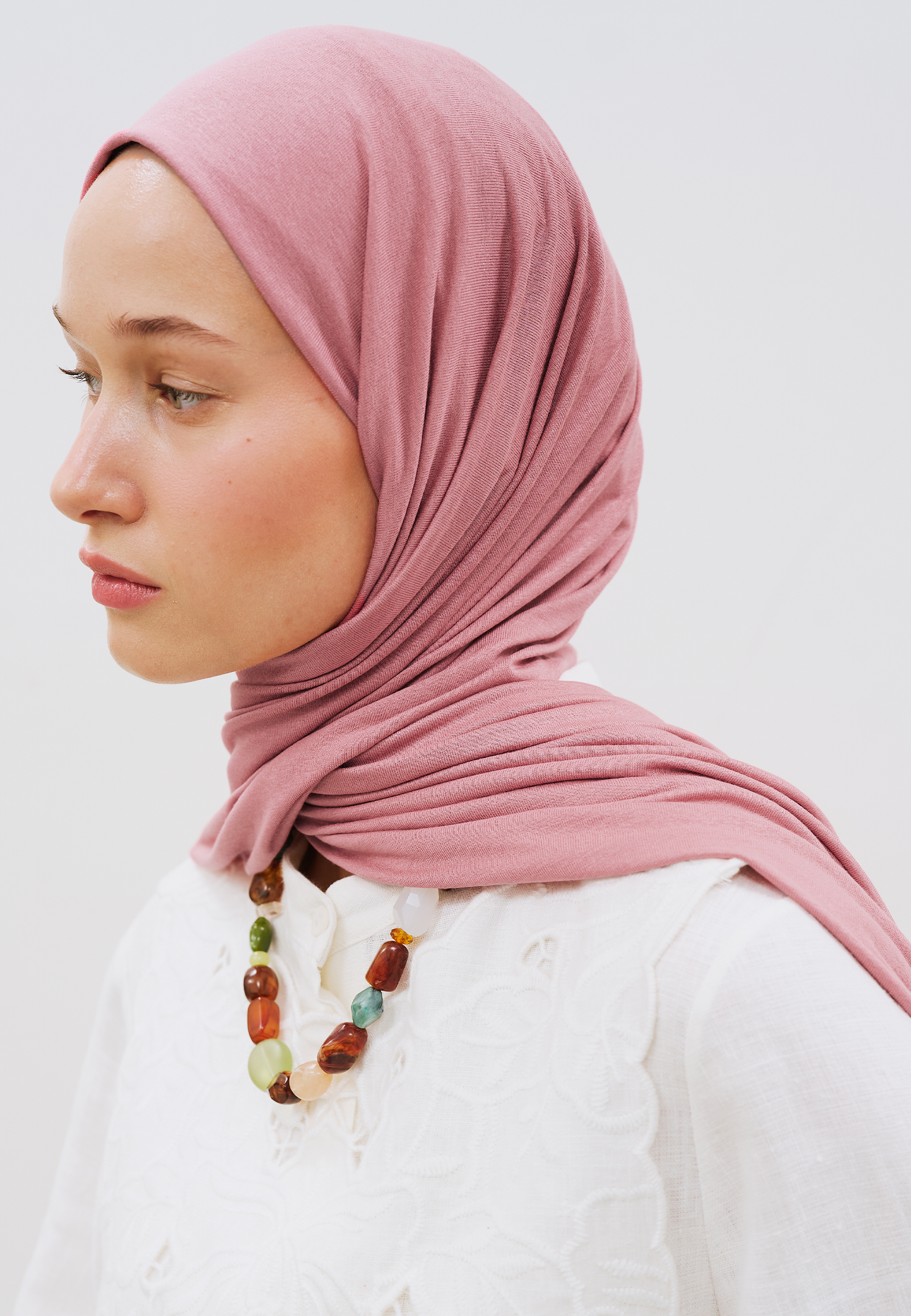 Fresh Scarfs Penye Şal Gül Yaprağı görsel 3