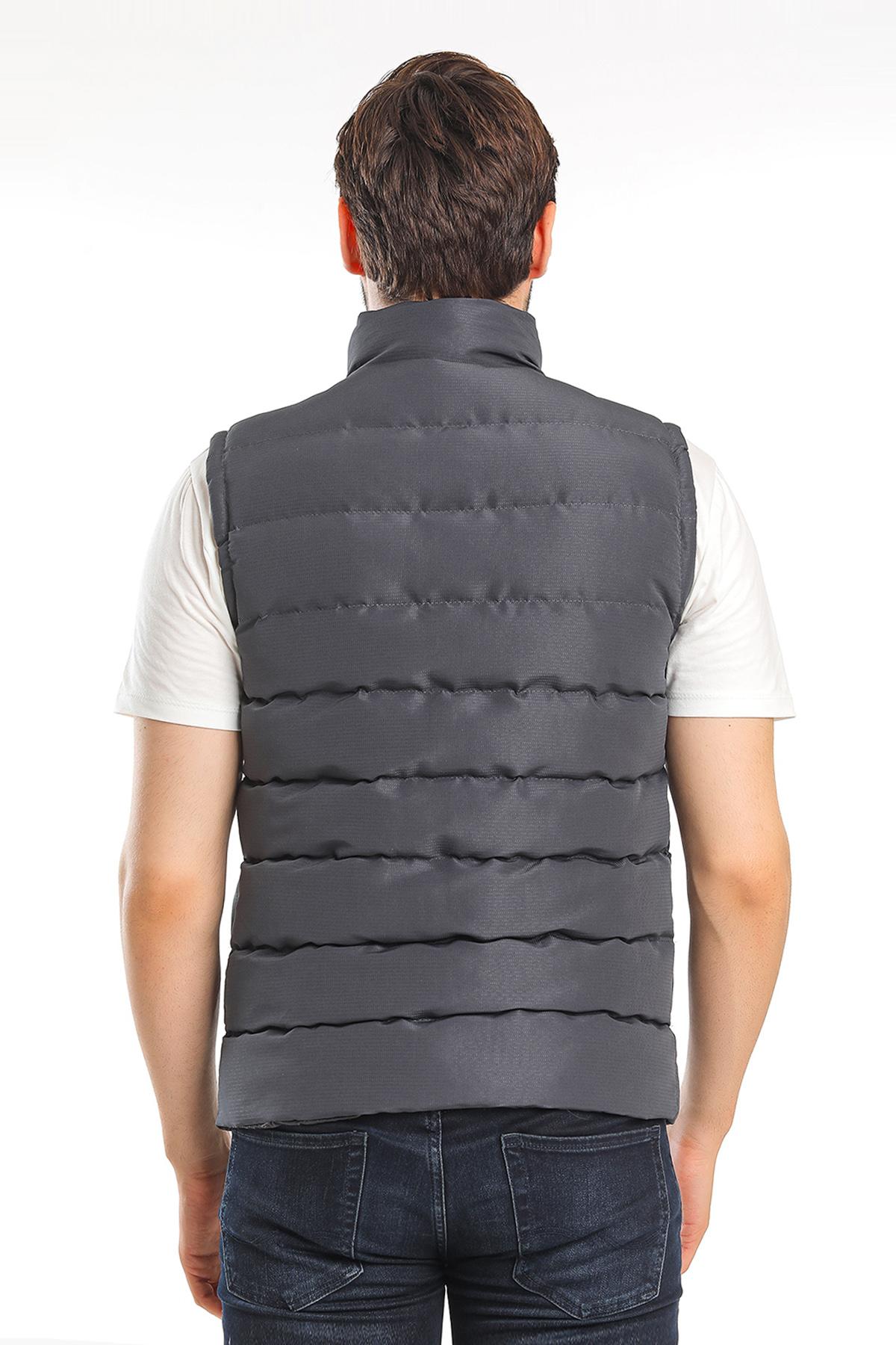 SLAZENGER ZULA Erkek Şişme Yelek Gri görsel 3