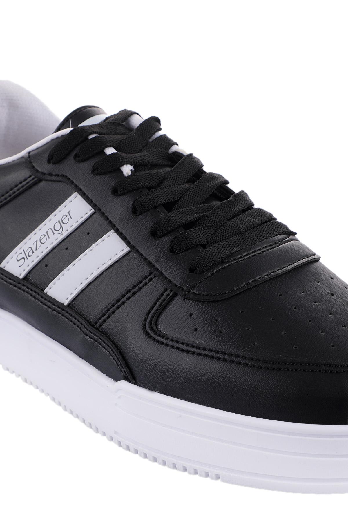 SLAZENGER CAMP Sneaker Erkek Ayakkabı Siyah / Beyaz görsel 4
