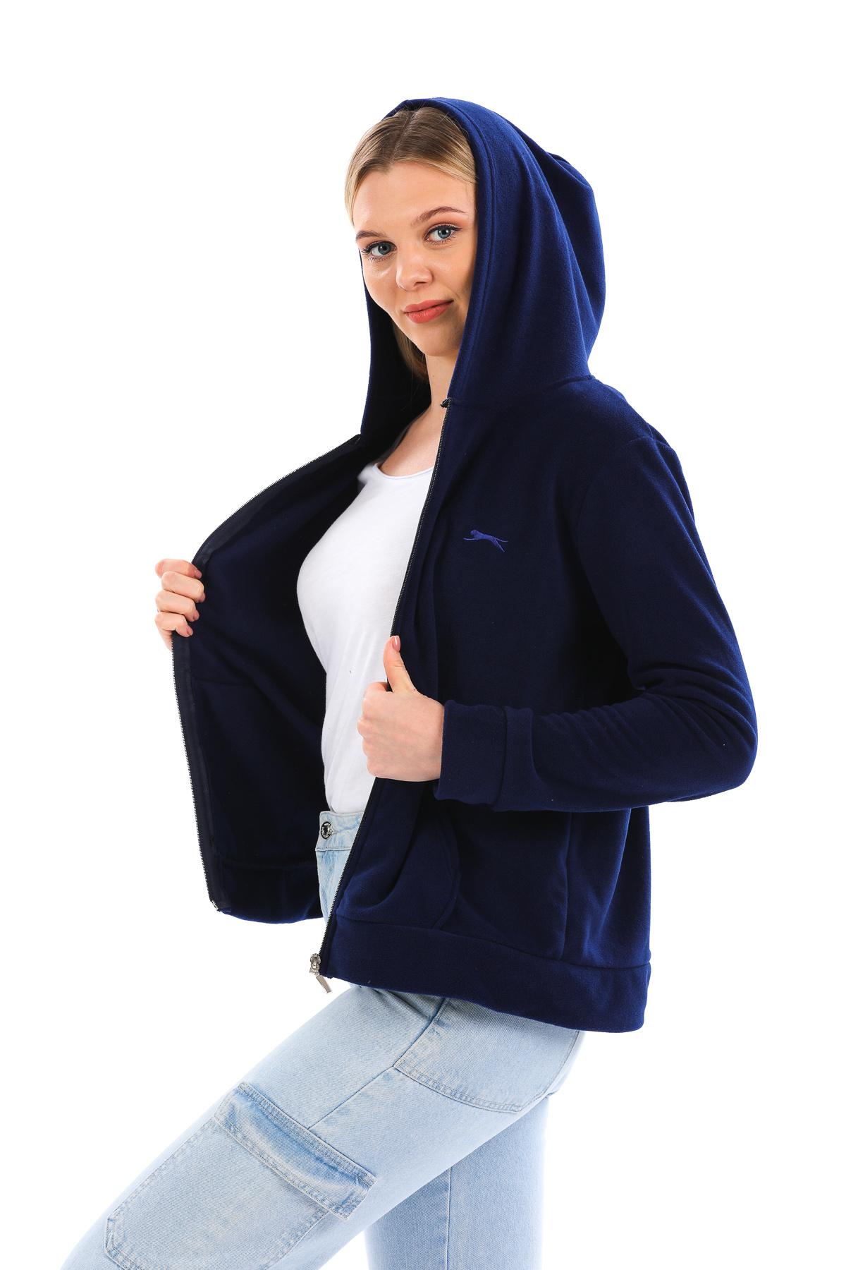 SLAZENGER SOFAL I Kadın Polar Sweatshirt Lacivert görsel 3