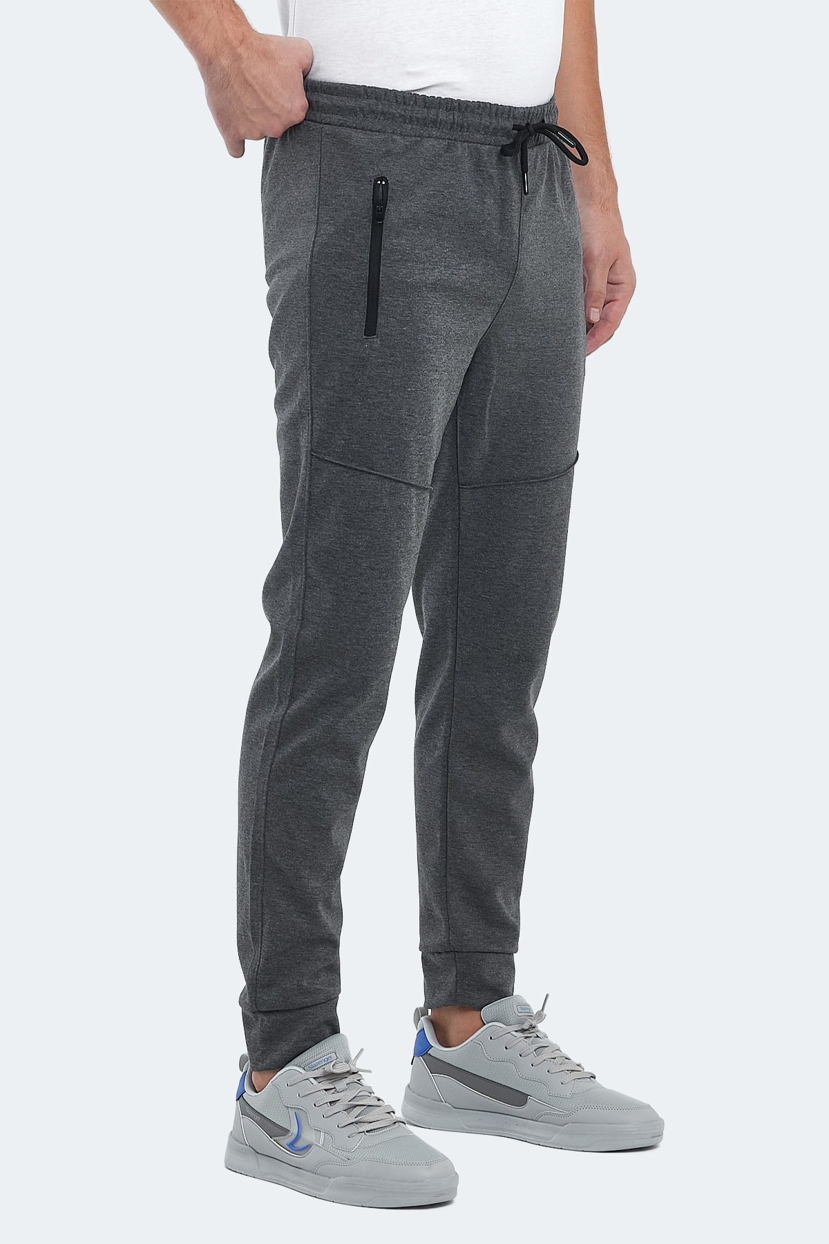 SLAZENGER ONLY IN Erkek Jogger Eşofman Altı Koyu Gri görsel 3