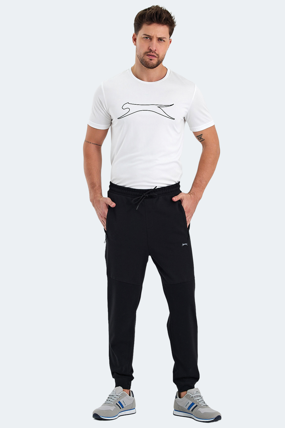 SLAZENGER ONLY IN Erkek Jogger Eşofman Altı Siyah görsel 7