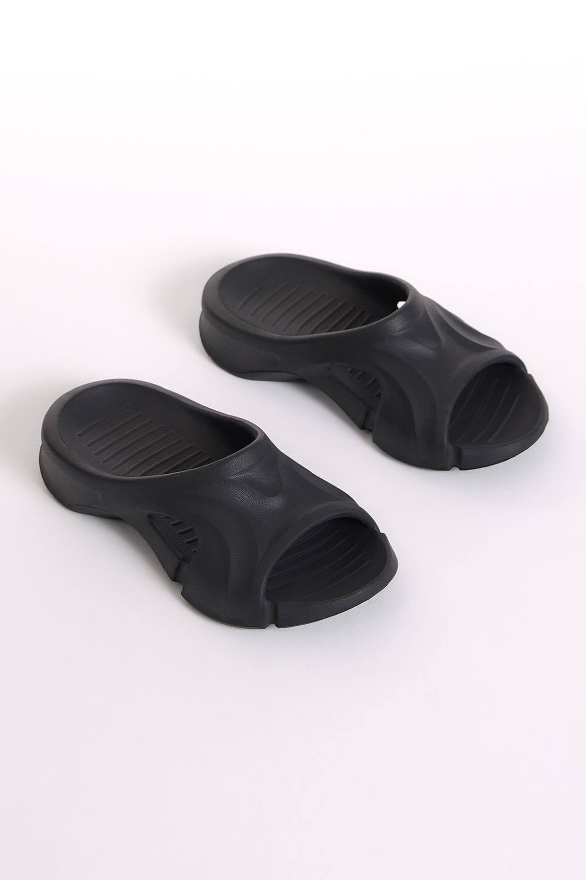 TONNY BLACK Unisex Siyah Eva Terlik görsel 3