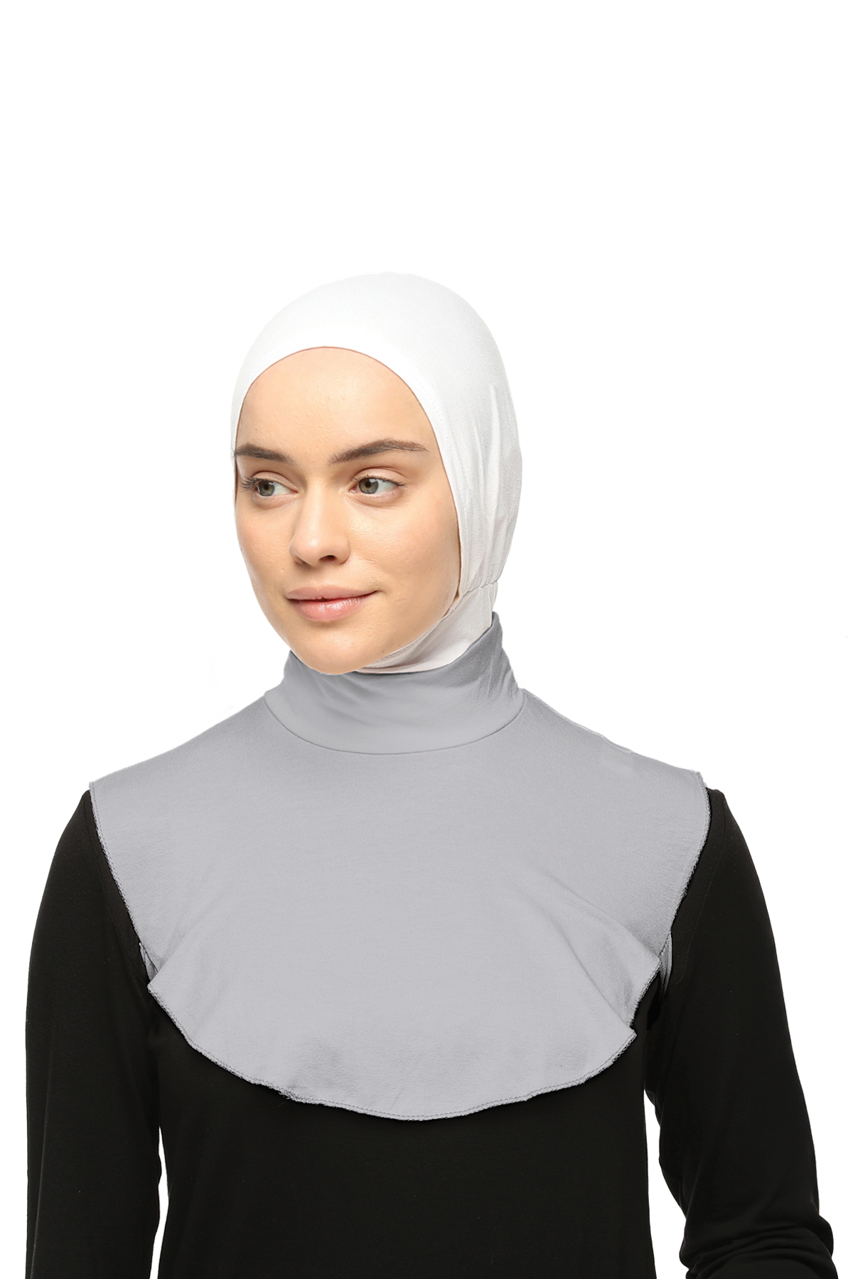 Altobeh Düz Balıkçı Yaka Boğazlı Penye Tesettür Boyunluk görsel 4