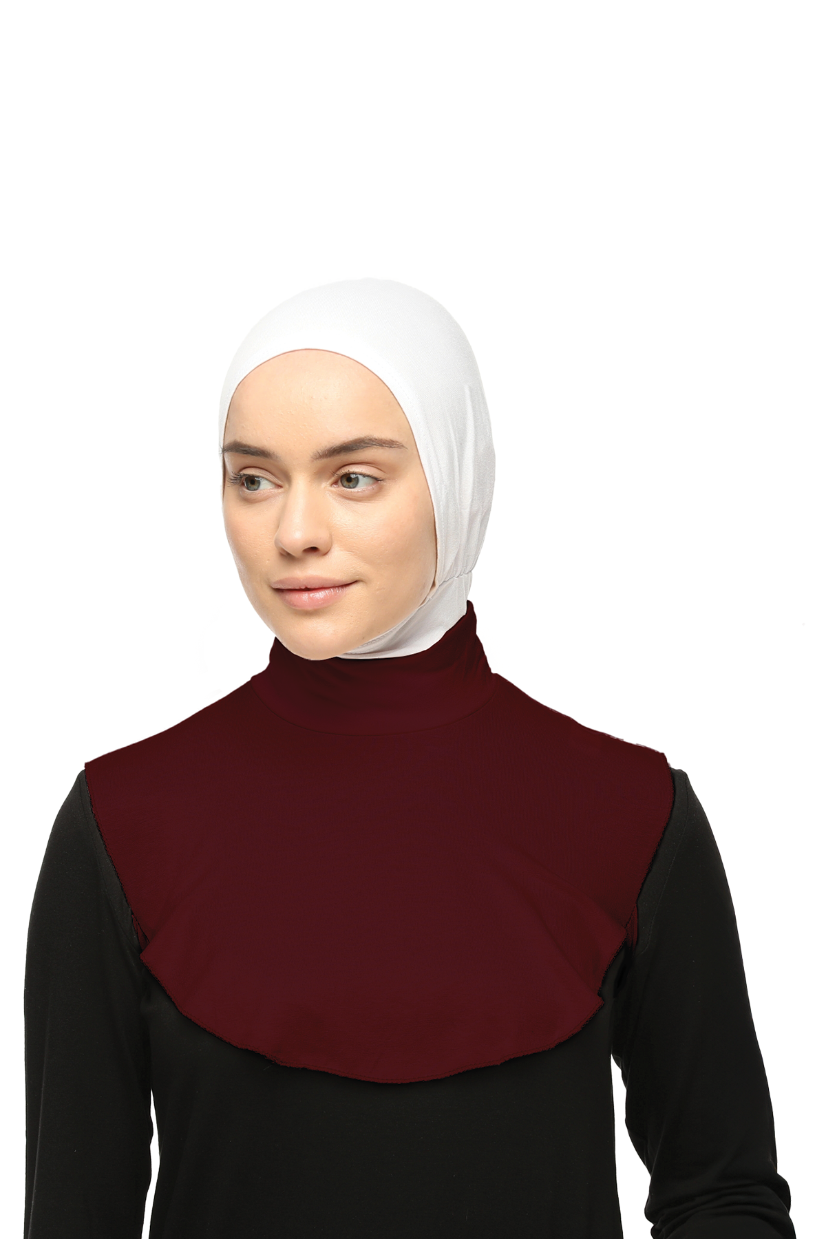 Altobeh Düz Balıkçı Yaka Boğazlı Penye Tesettür Boyunluk görsel 4