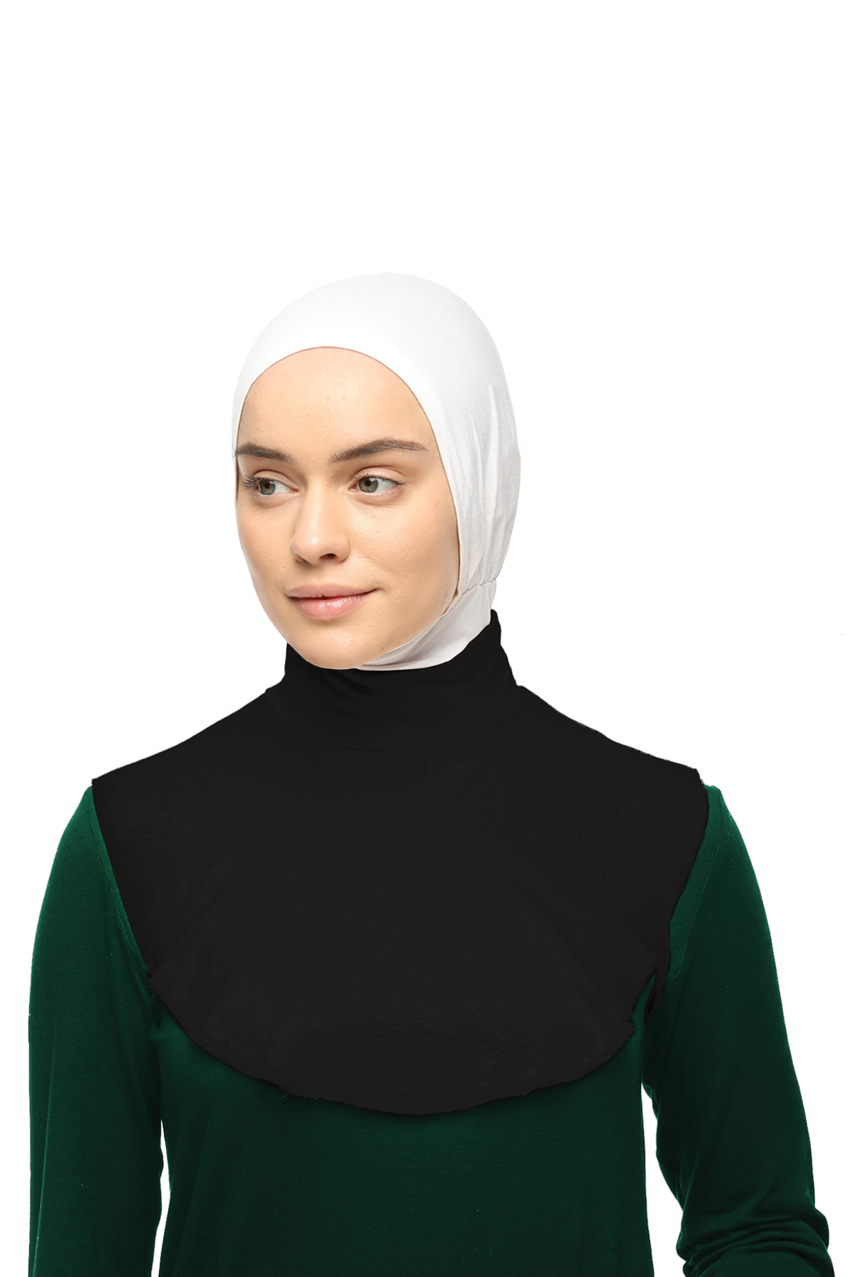 Altobeh Düz Balıkçı Yaka Boğazlı Penye Tesettür Boyunluk görsel 4