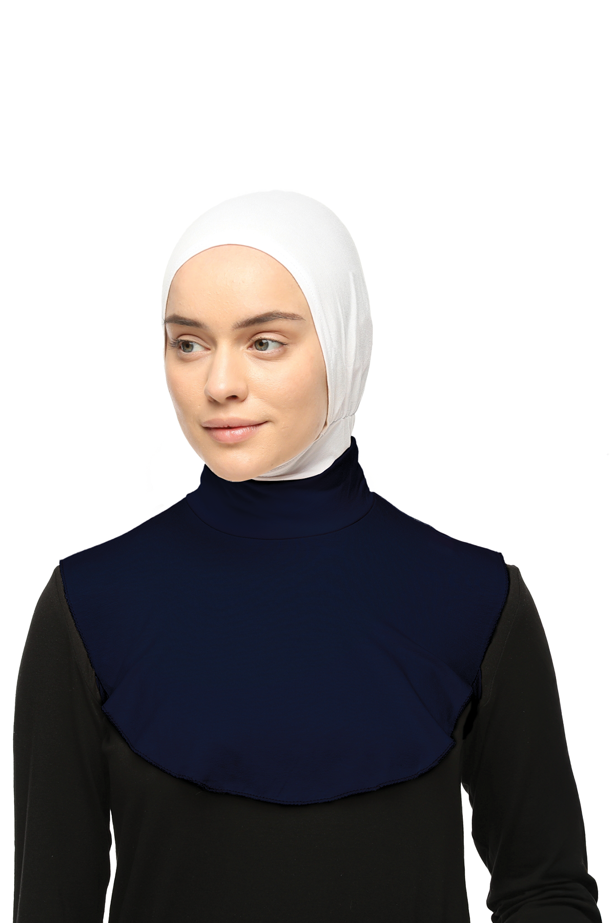 Altobeh Düz Balıkçı Yaka Boğazlı Penye Tesettür Boyunluk görsel 4