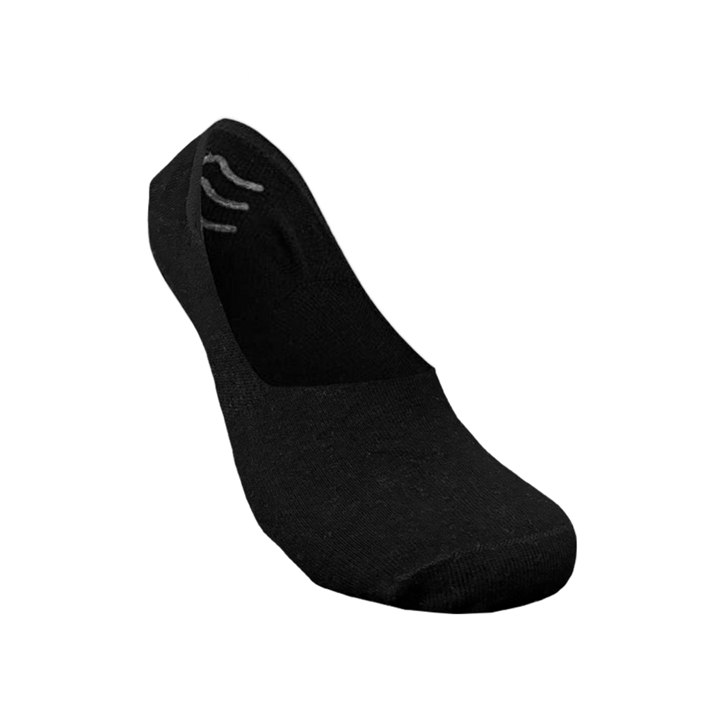 Skadi Mons Invisible 3 Parça Unisex Siyah Babet Çorap görsel 3