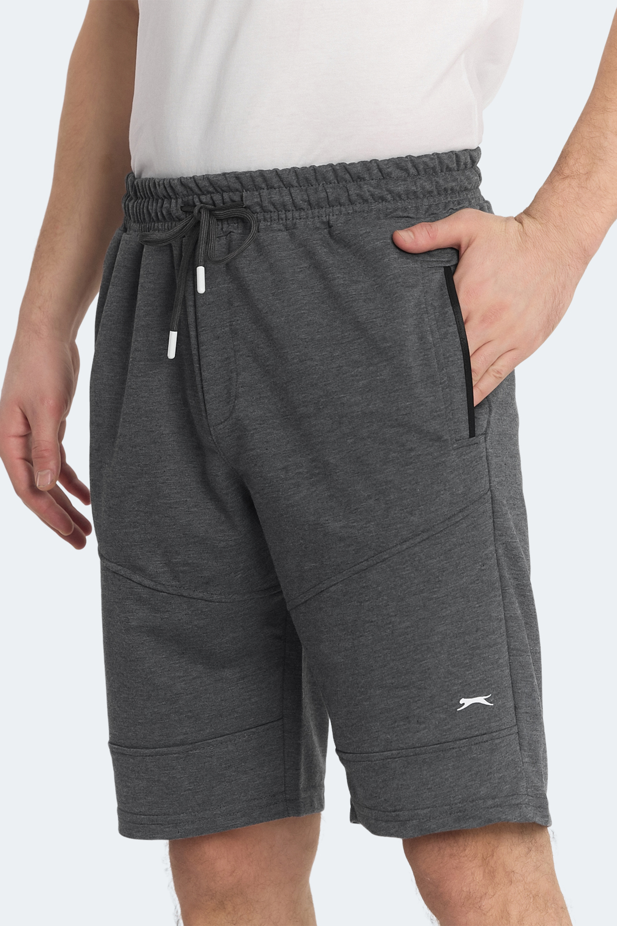 SLAZENGER NASIM Erkek Cepli Koyu Gri Şort görsel 4