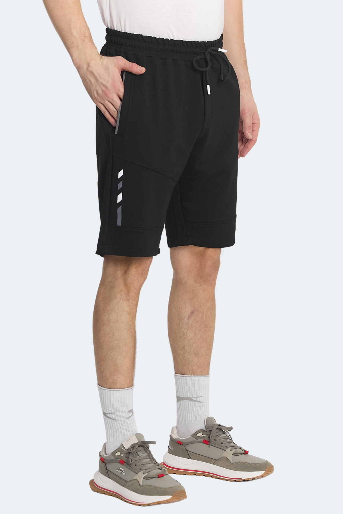 SLAZENGER NASIM Erkek Cepli Siyah Şort görsel 3