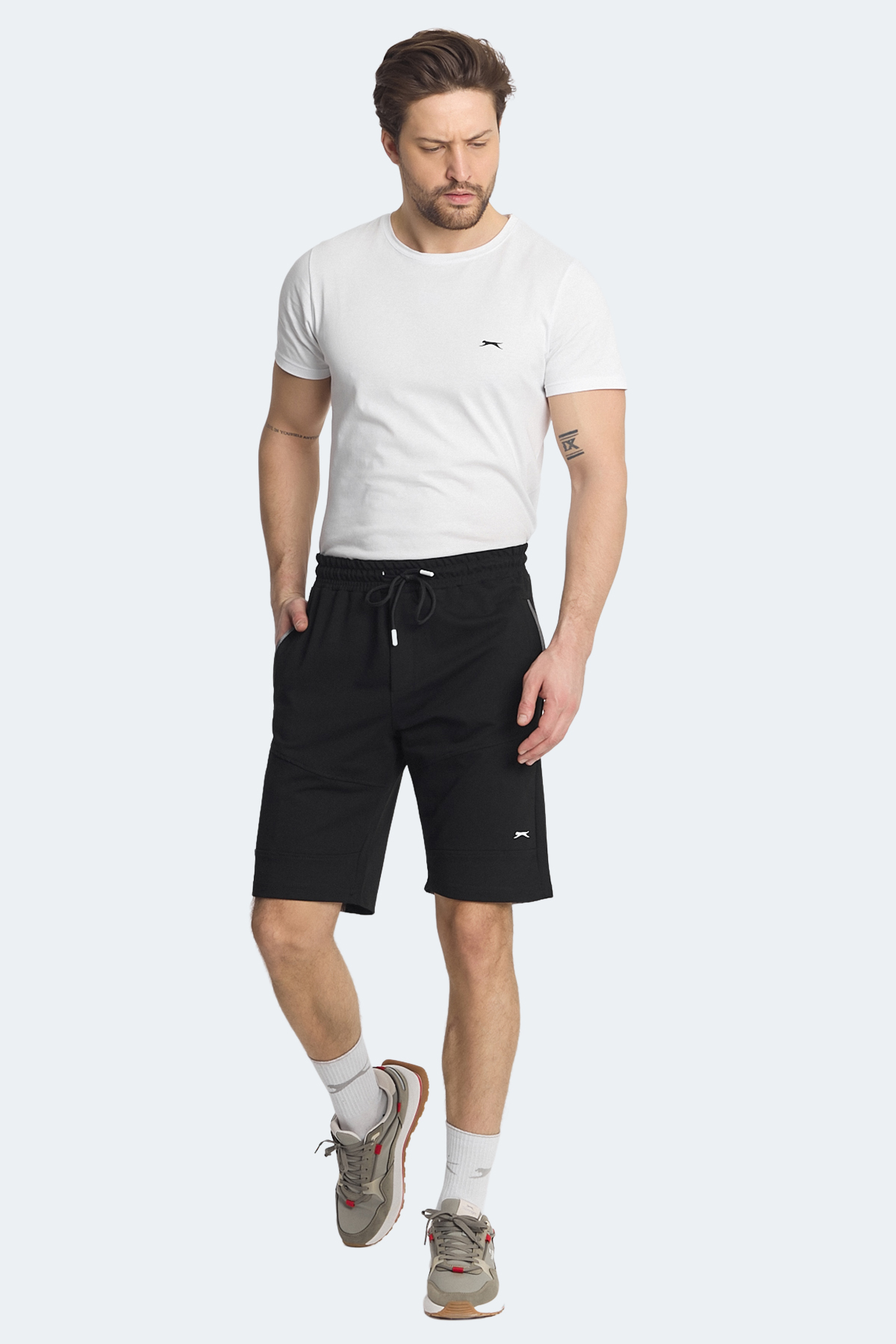 SLAZENGER NASIM Erkek Cepli Siyah Şort görsel 4