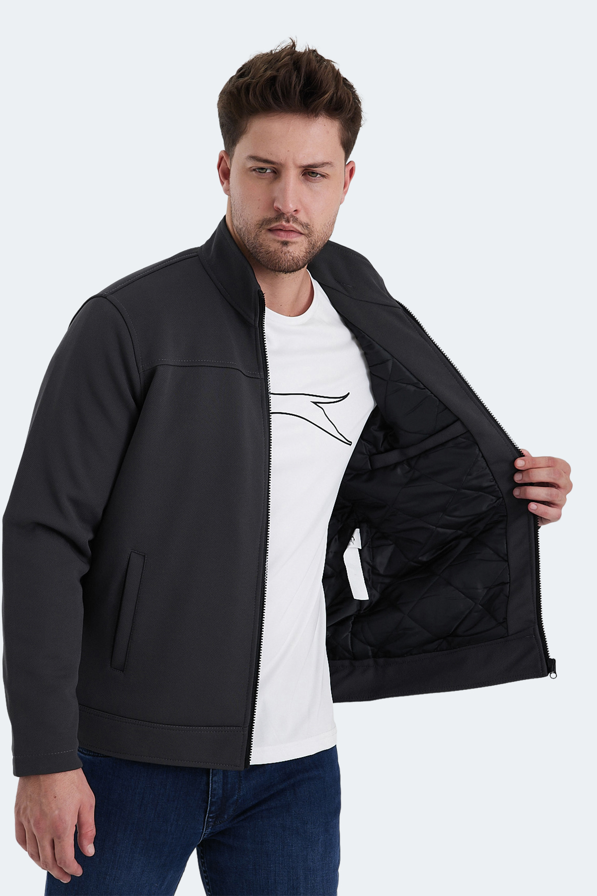 SLAZENGER HEBEL IN Erkek Mont Kaban Koyu Gri görsel 5