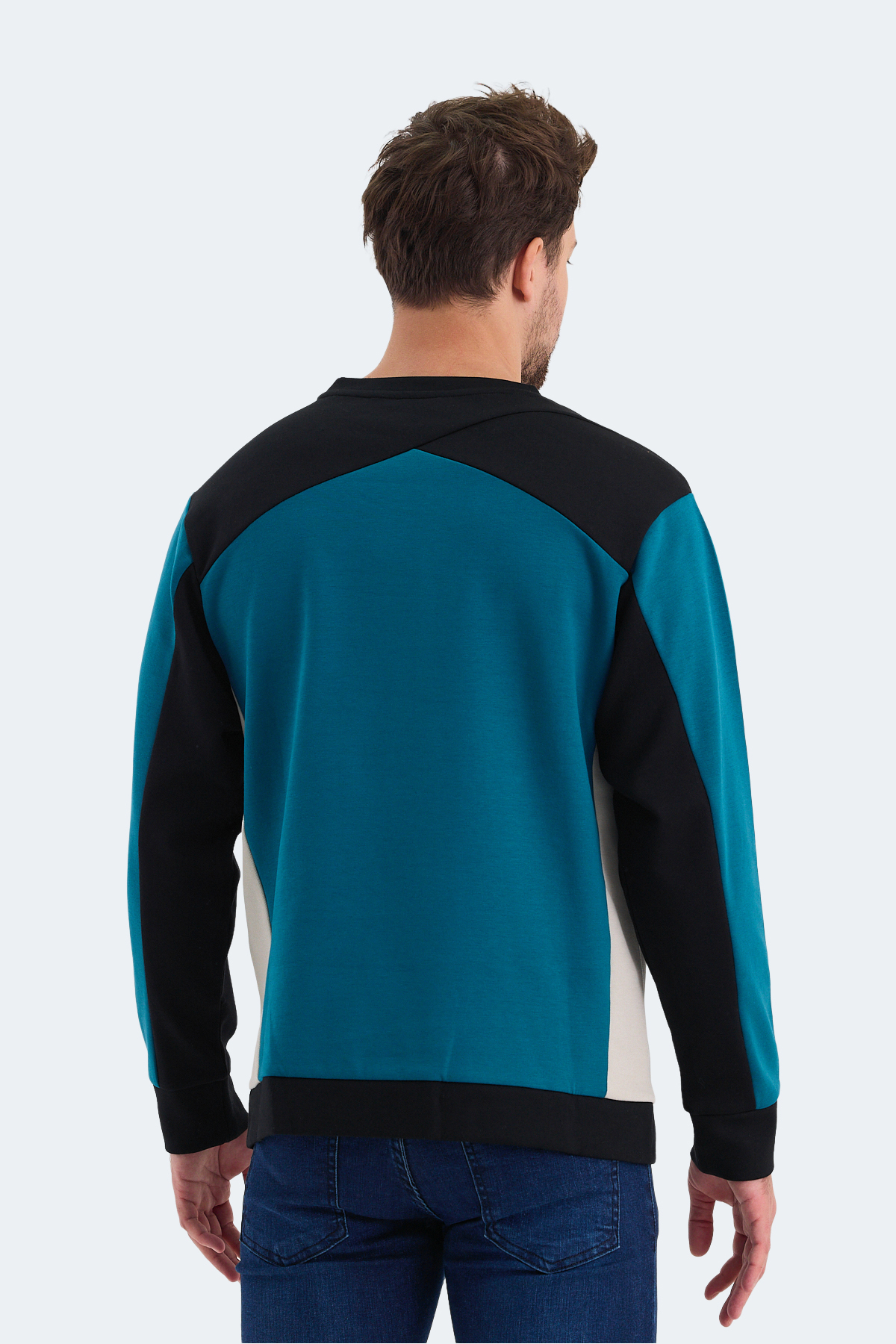 SLAZENGER VITALI Erkek Petrol Sweatshirt görsel 2