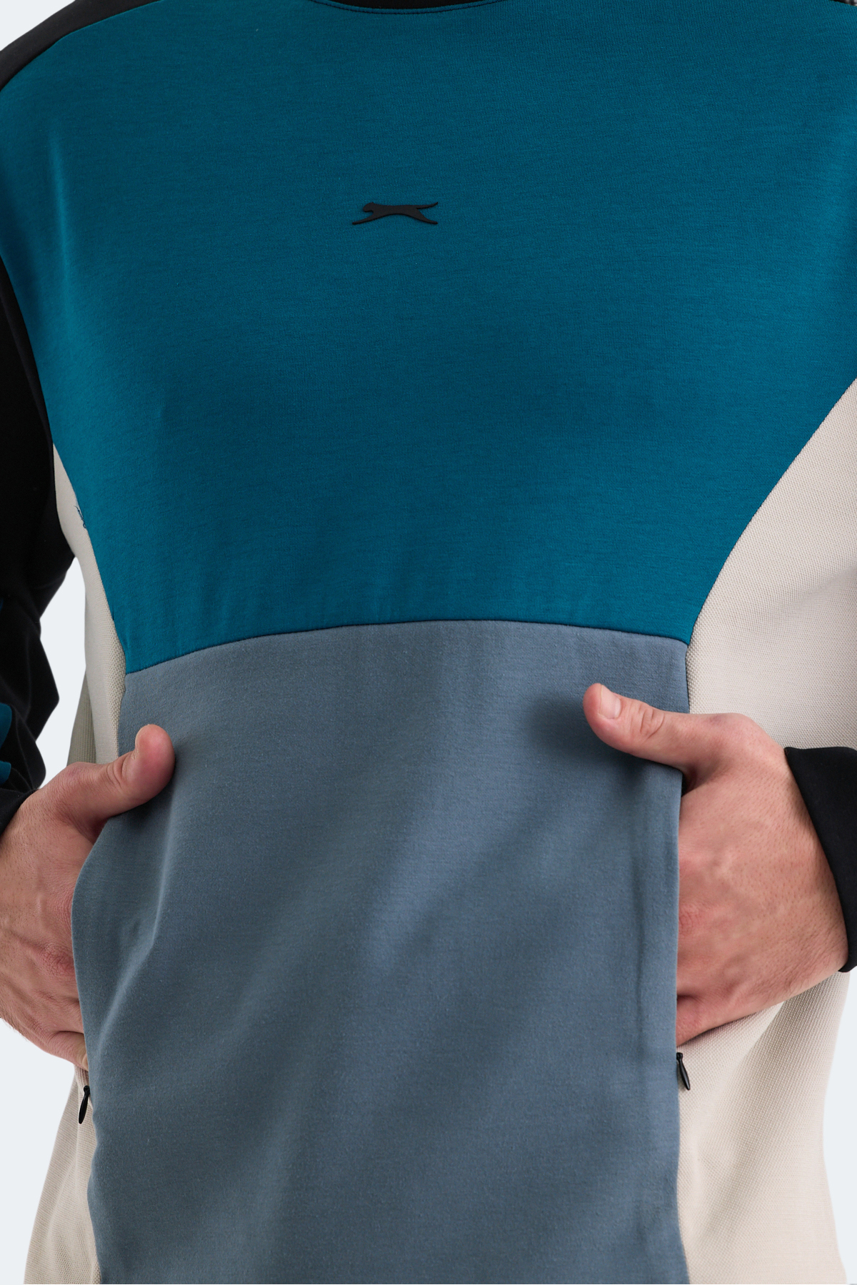 SLAZENGER VITALI Erkek Petrol Sweatshirt görsel 5