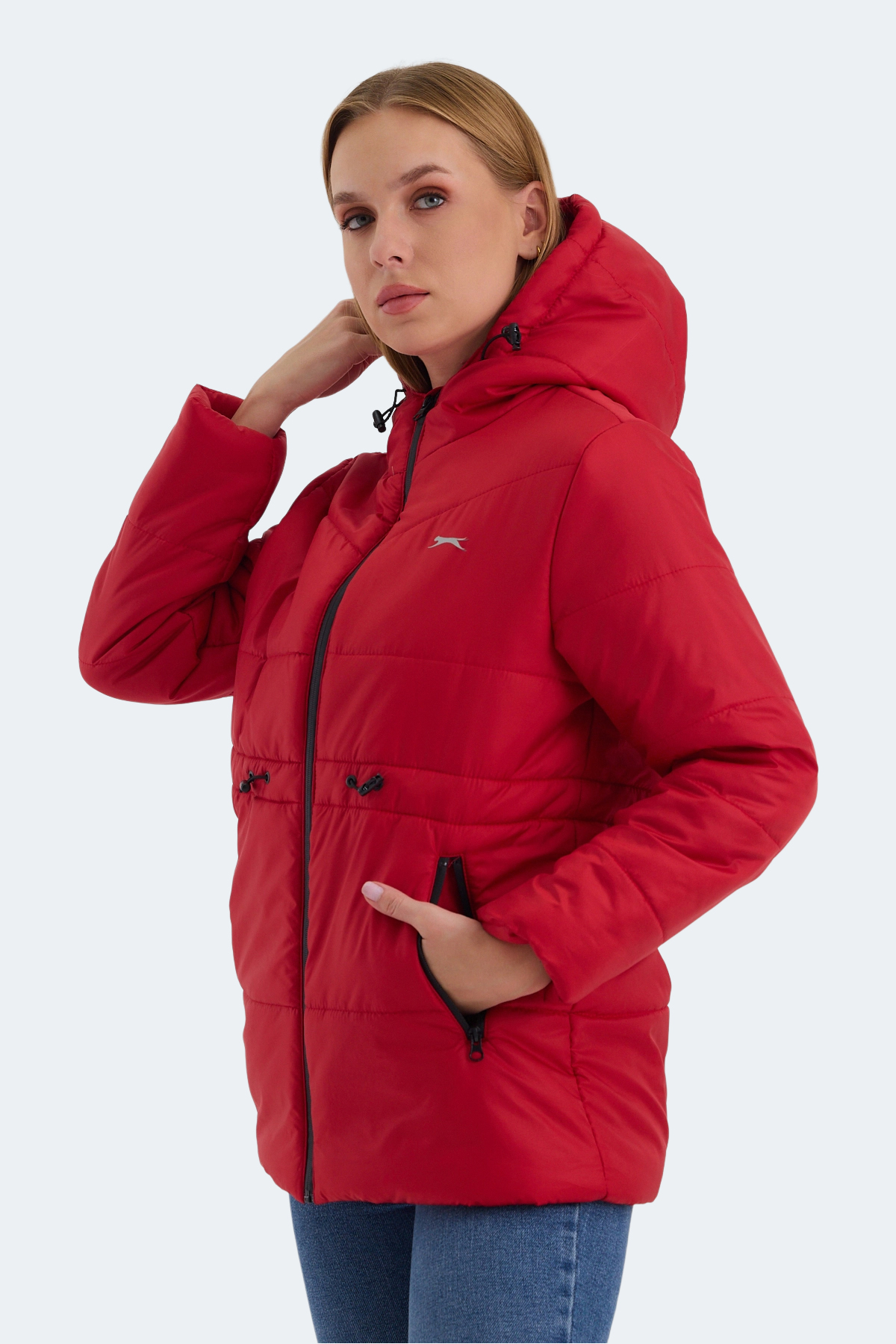 SLAZENGER CALLU Kadın Mont Kaban Kırmızı görsel 3