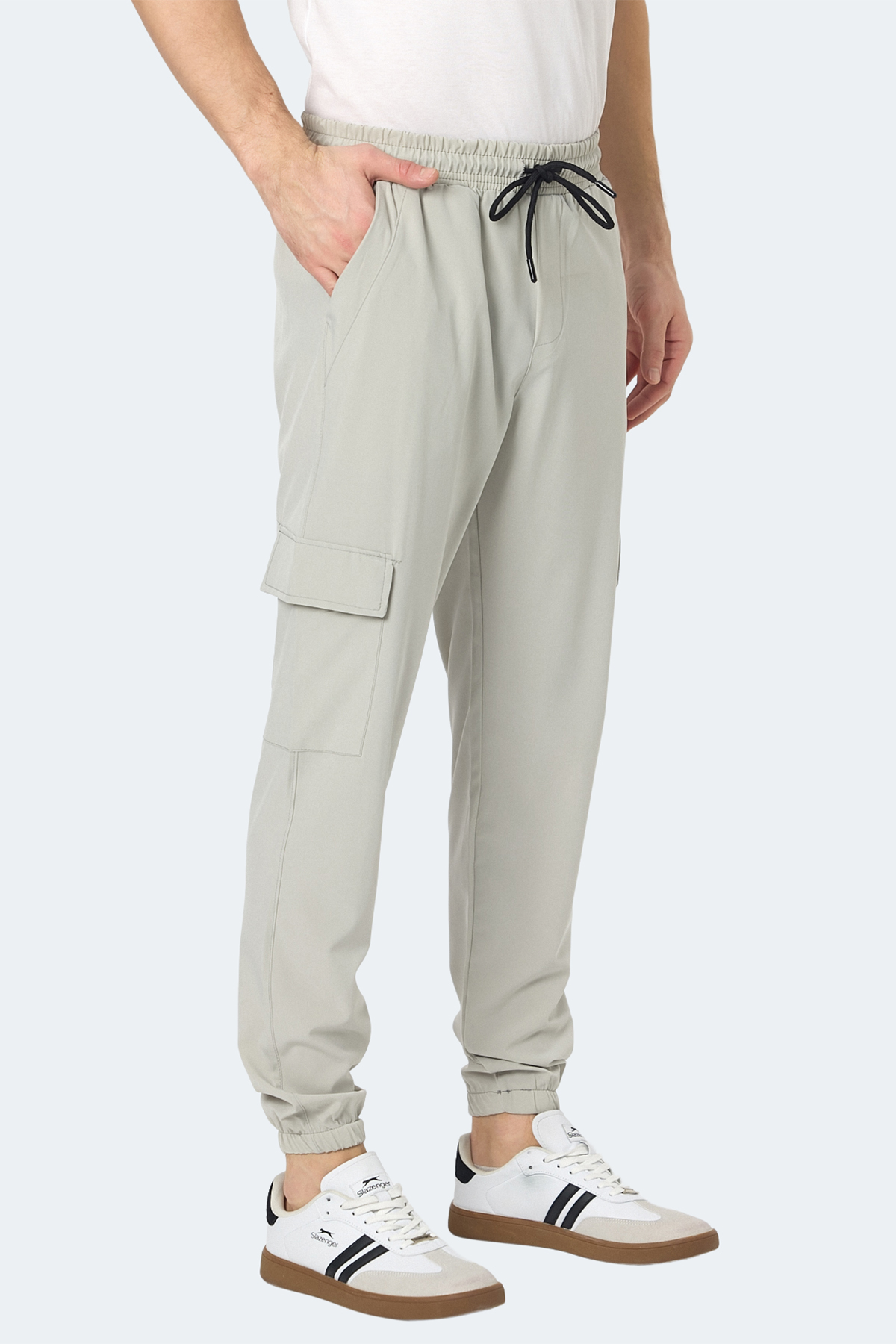 SLAZENGER NAPOLLA Erkek Jogger Eşofman Altı Gri görsel 3