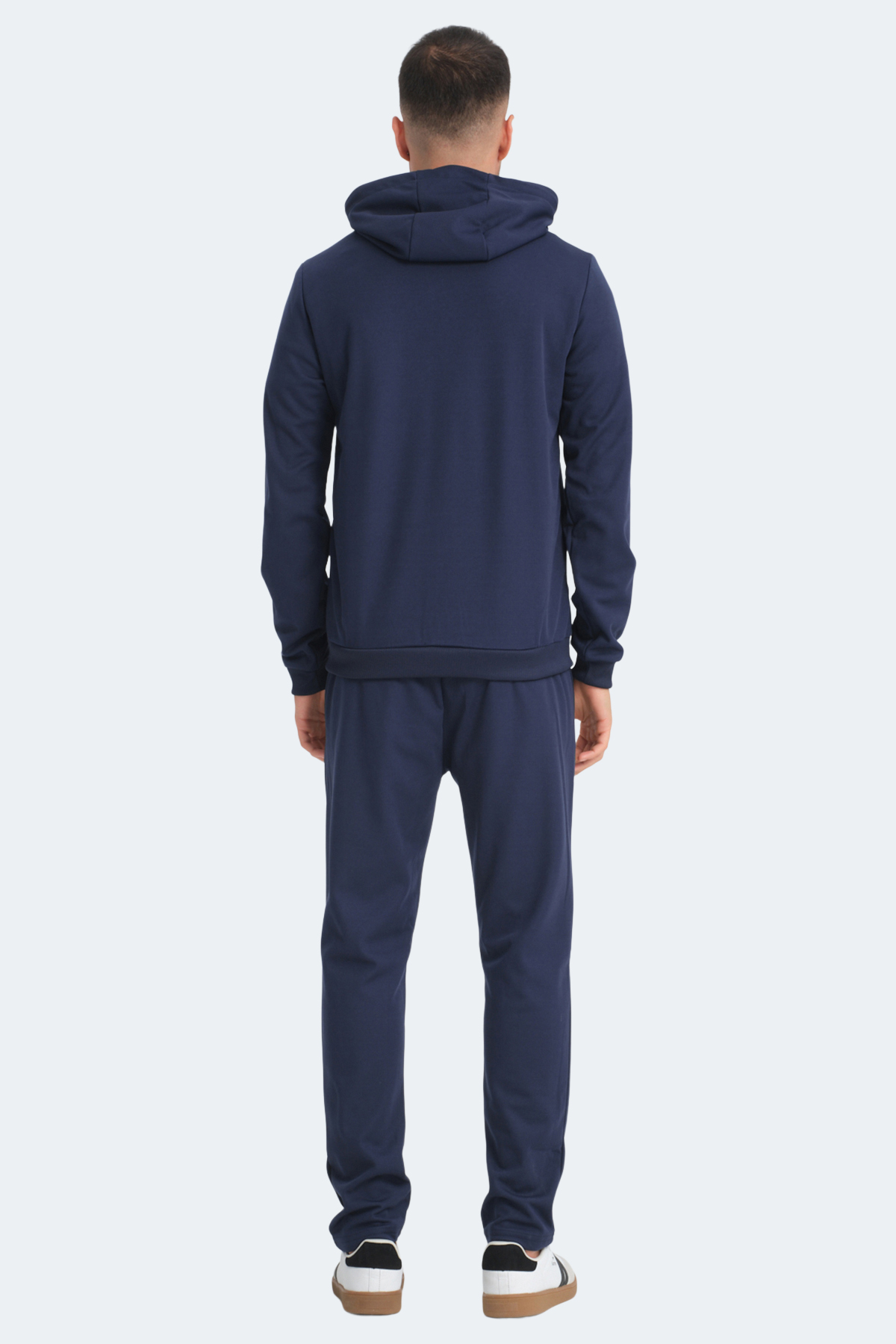 SLAZENGER RICH Erkek Fermuarlı Kapüşonlu Cepli Lacivert Eşofman Takımı görsel 2