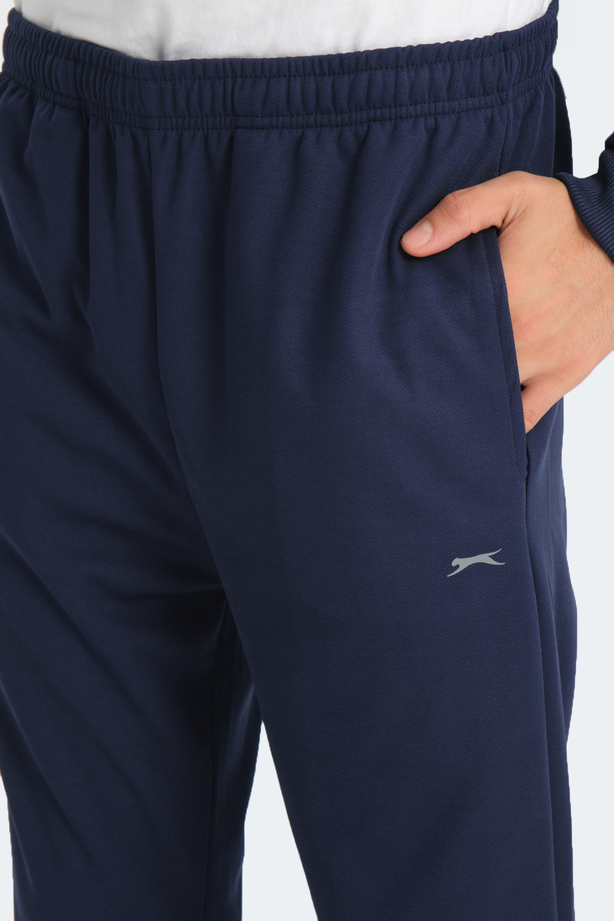 SLAZENGER RICH Erkek Fermuarlı Kapüşonlu Cepli Lacivert Eşofman Takımı görsel 6