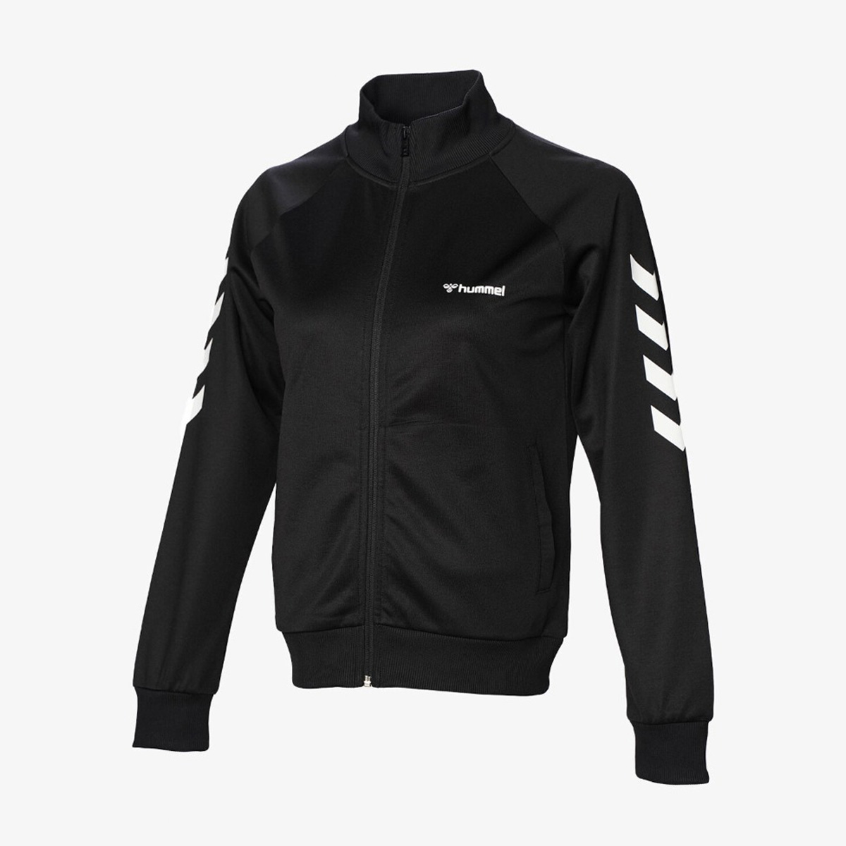 Hummel Genesa Kadın Siyah Dik Yaka Fermuarlı Sweatshirt
