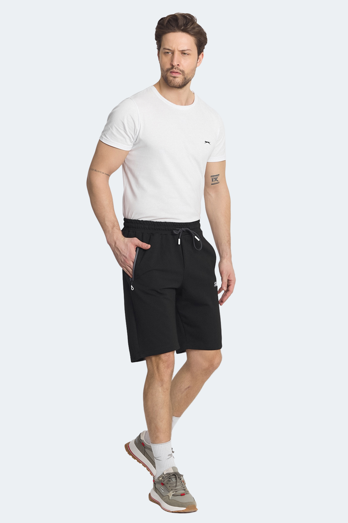 SLAZENGER NAGI Erkek Cepli Siyah Şort görsel 7