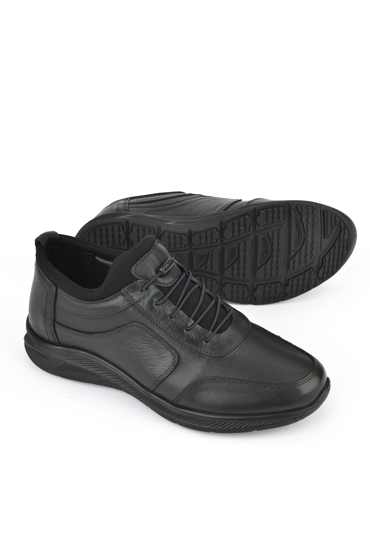 Ziya Ayakkabı Erkek Hakiki Deri Sneaker 143423Z69 Siyah görsel 4