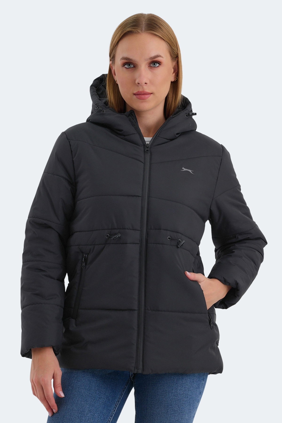 SLAZENGER CALLU Kadın Mont Kaban Siyah