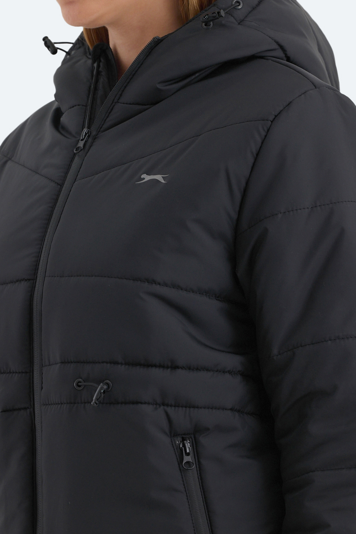 SLAZENGER CALLU Kadın Mont Kaban Siyah görsel 4