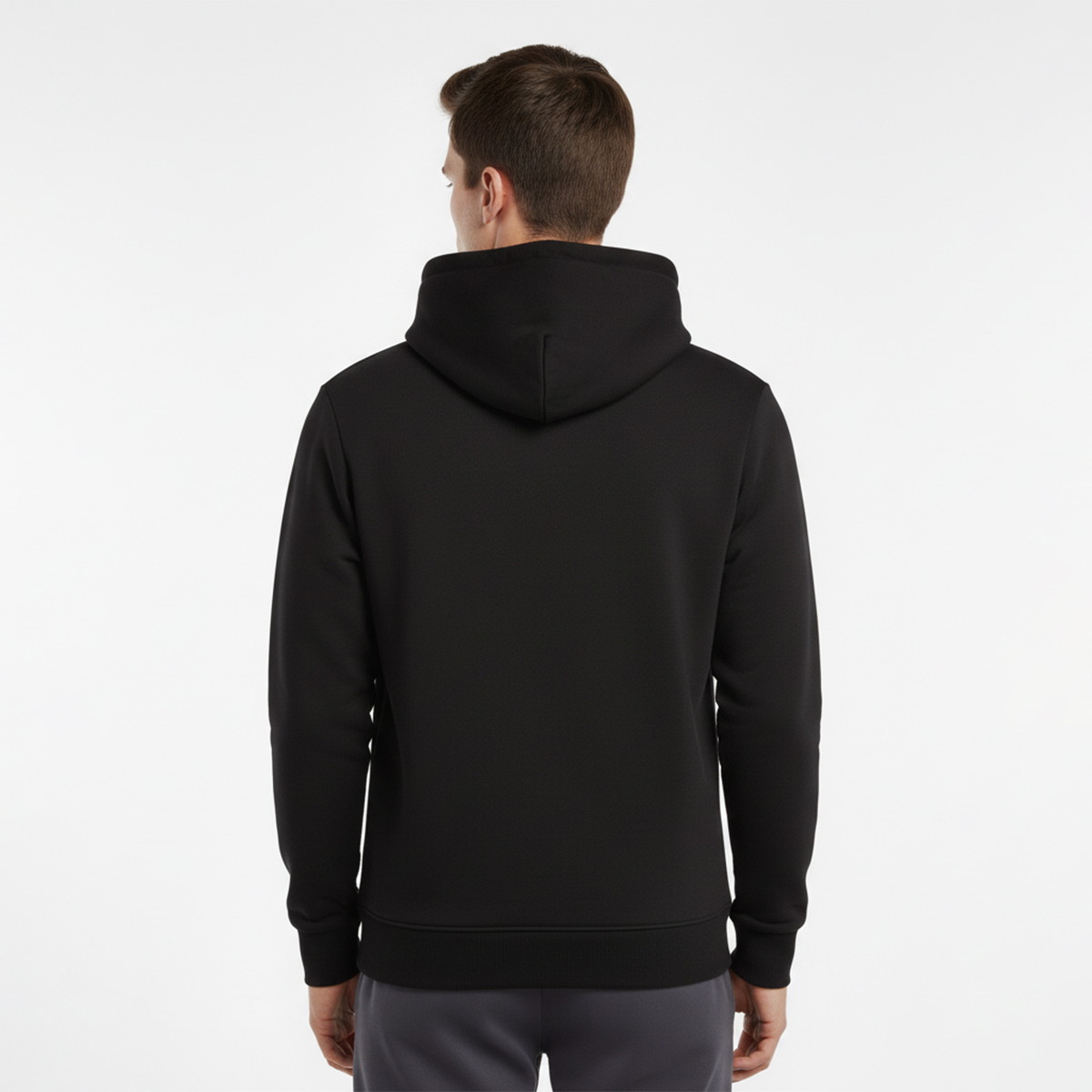 Jack & Jones Lucca Graphic Erkek Siyah Kapüşonlu Sweatshirt görsel 2