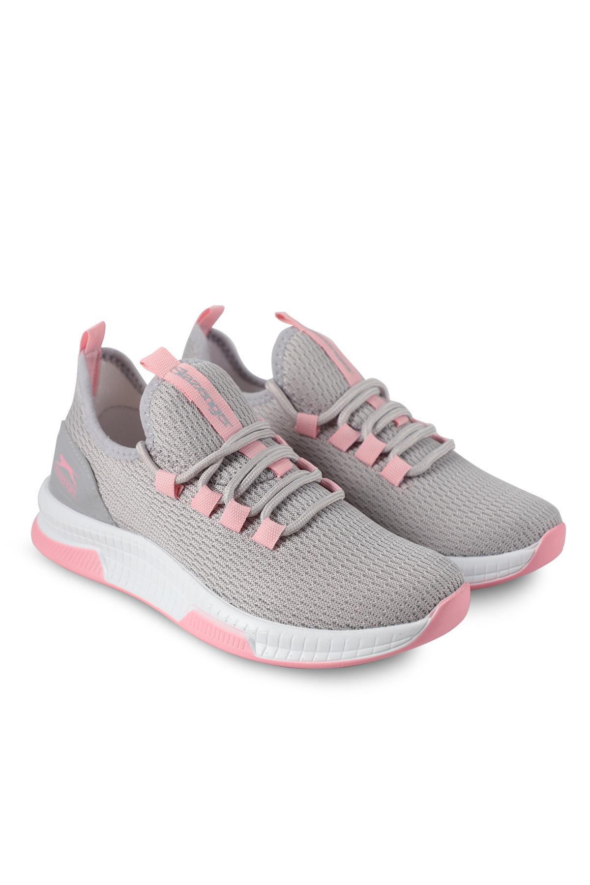 SLAZENGER ABENA I Kadın Sneaker Ayakkabı Gri / Pembe görsel 2