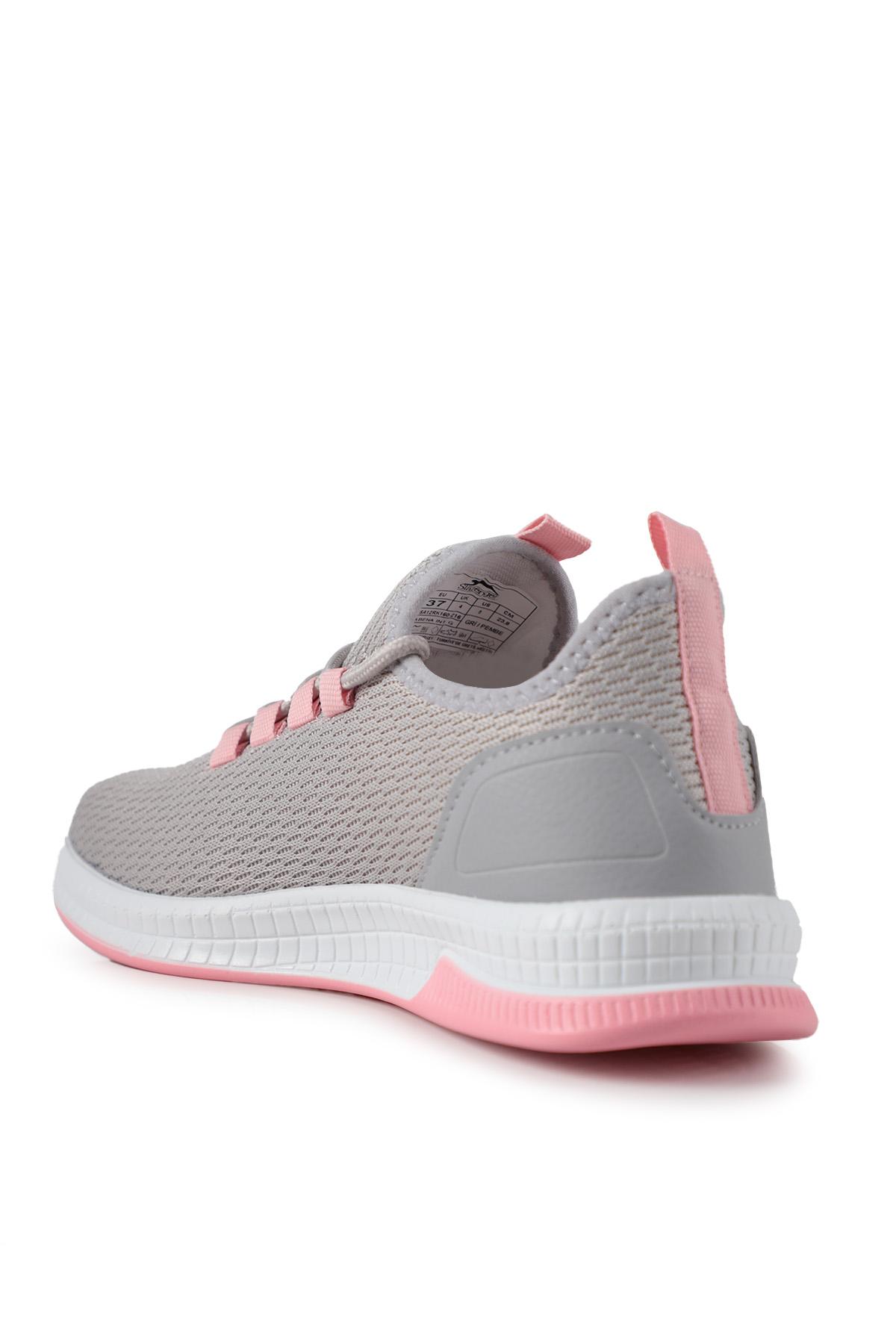SLAZENGER ABENA I Kadın Sneaker Ayakkabı Gri / Pembe görsel 3