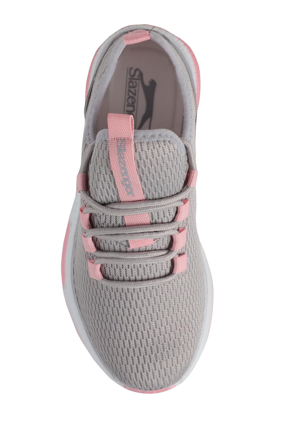 SLAZENGER ABENA I Kadın Sneaker Ayakkabı Gri / Pembe görsel 5