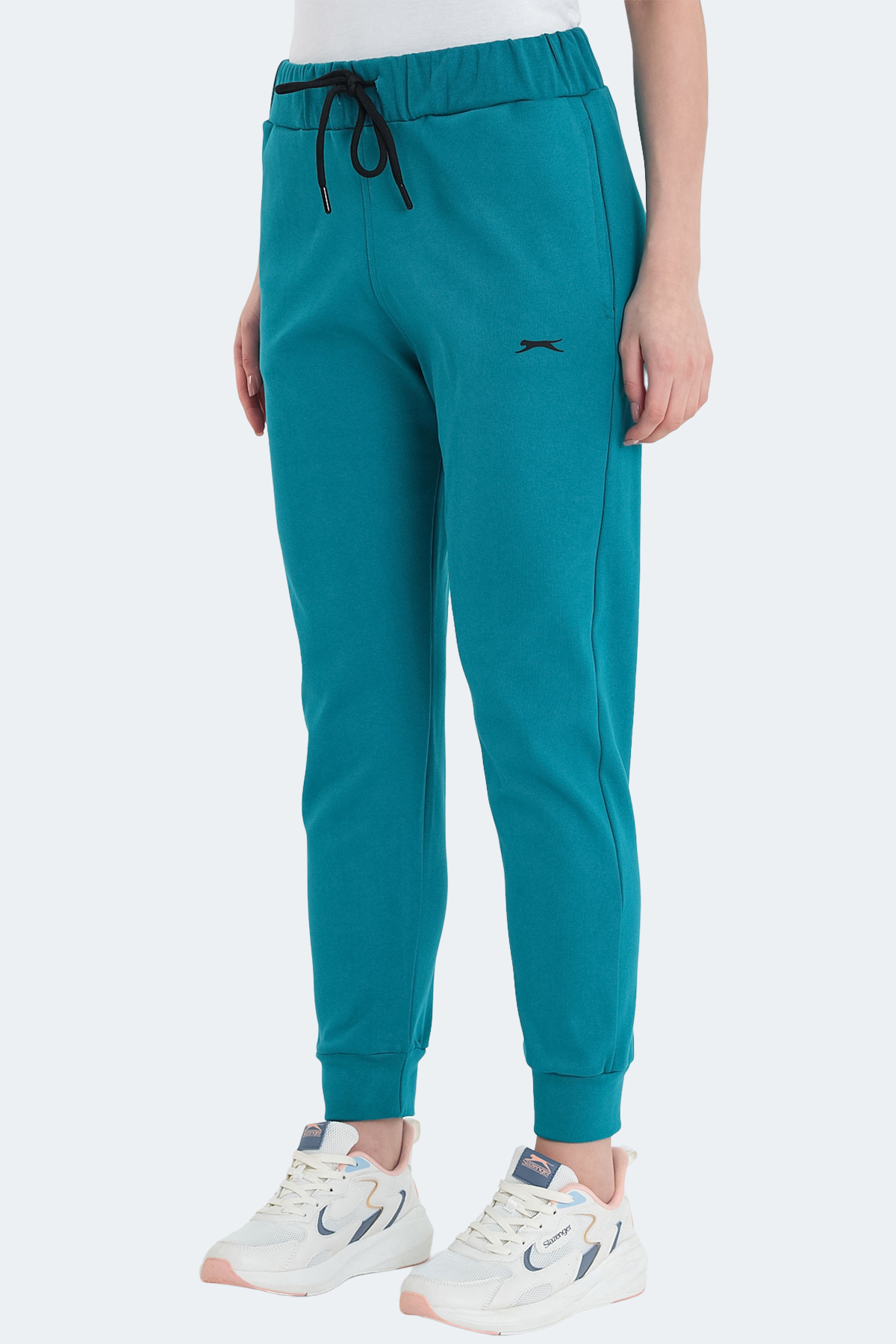 SLAZENGER VETERAN RBN Kadın Cepli Turkuaz Eşofman Altı