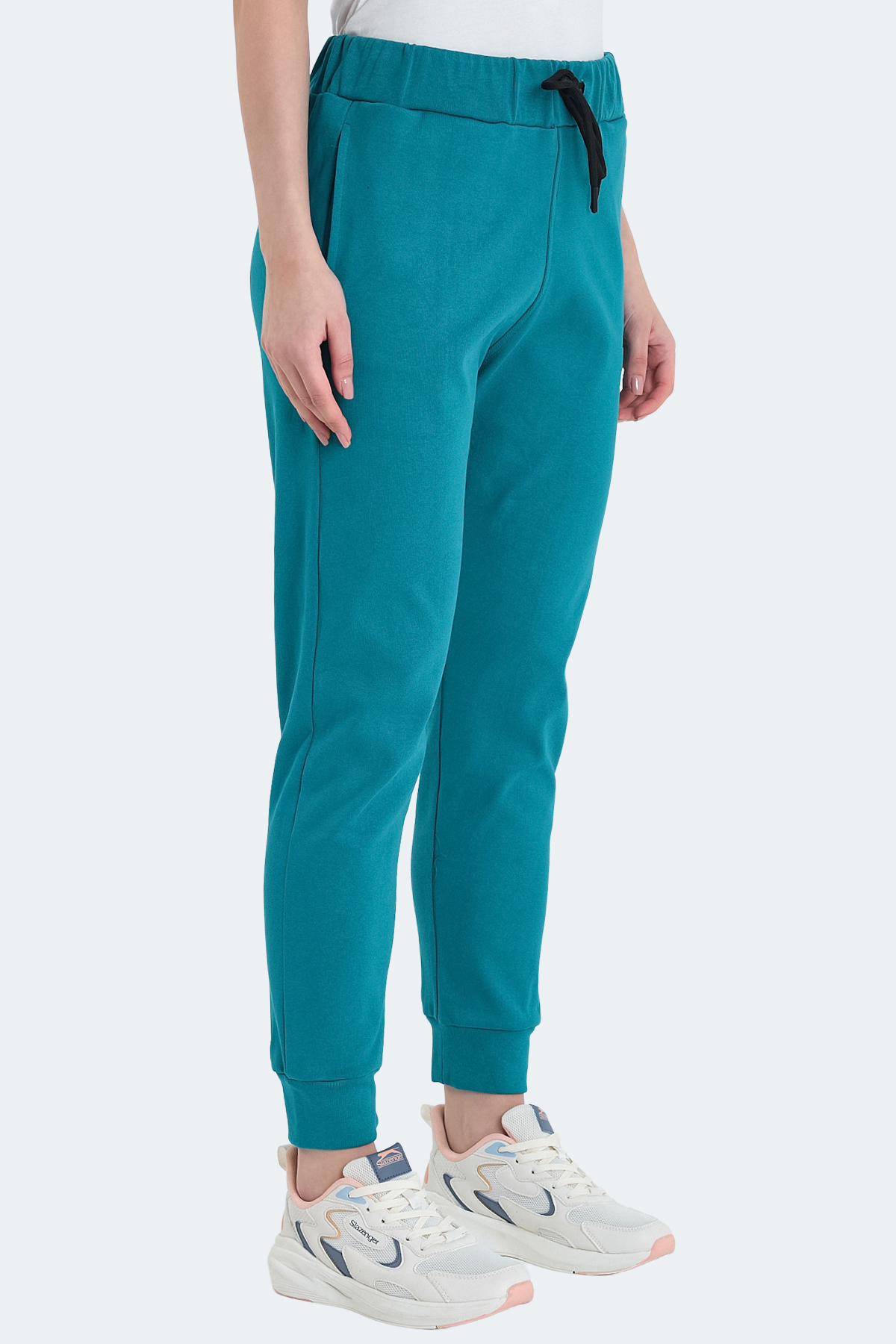 SLAZENGER VETERAN RBN Kadın Cepli Turkuaz Eşofman Altı görsel 5